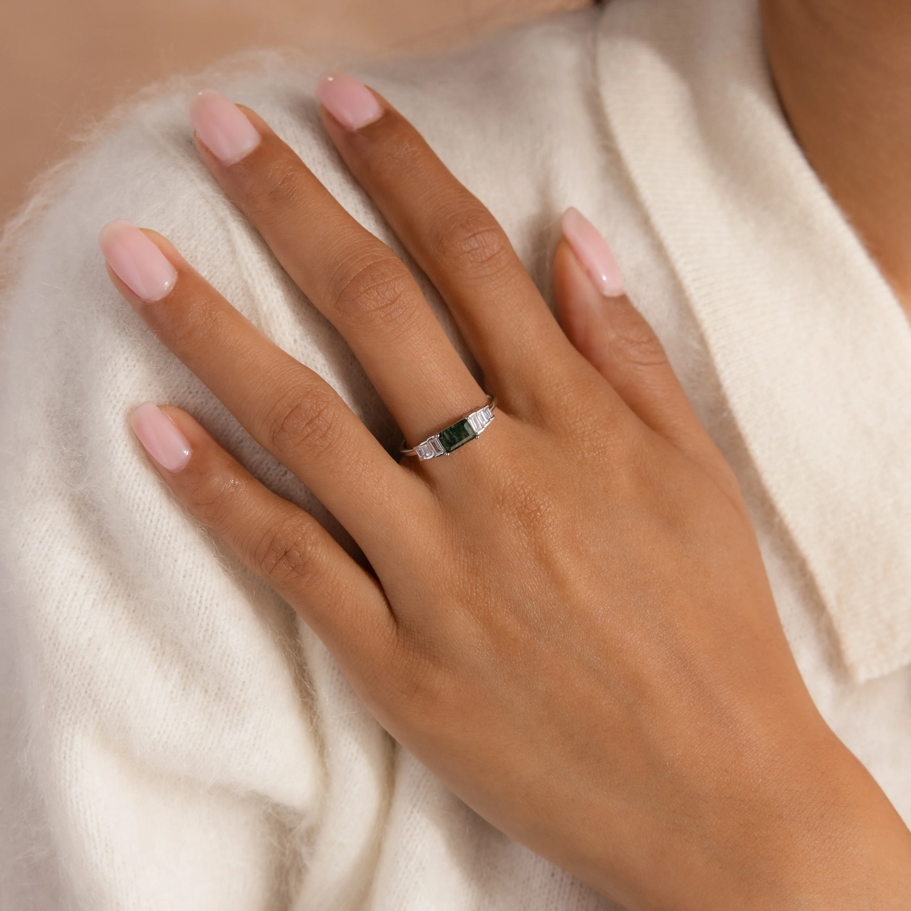 Agate Statement Ring in Silver - Image 2