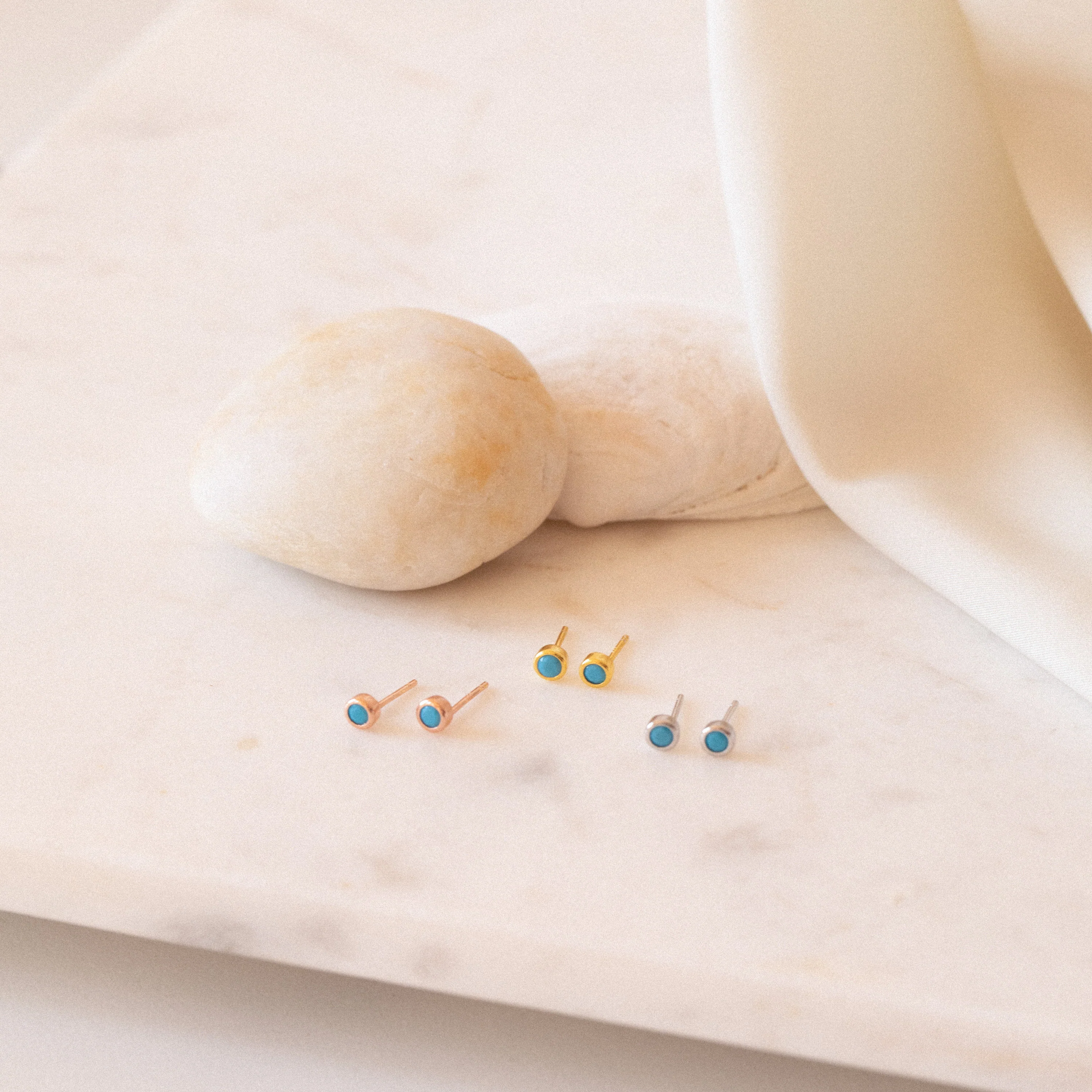 Ariel Turquoise Studs - Image 3