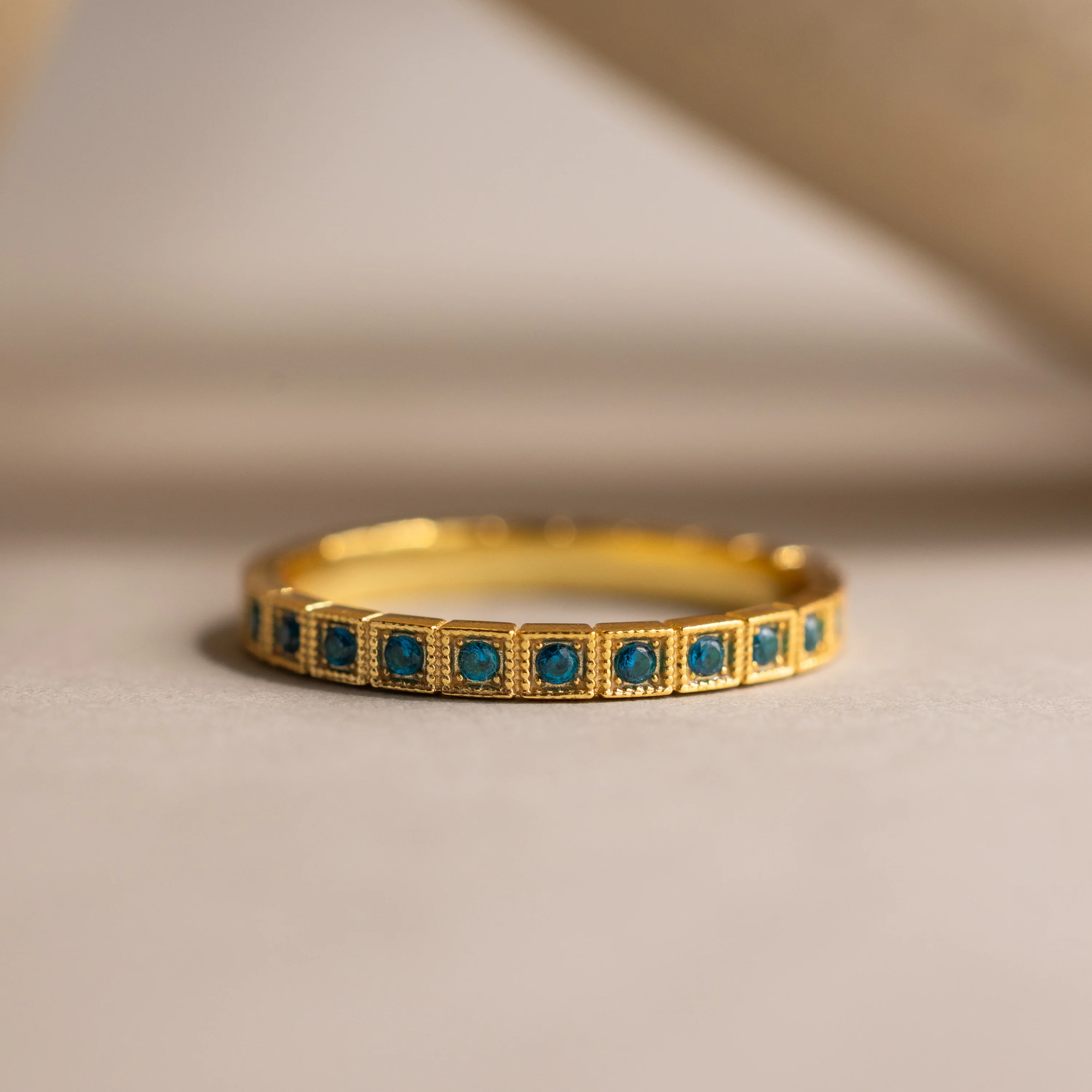 Art Deco Birthstone Eternity Ring - Image 15