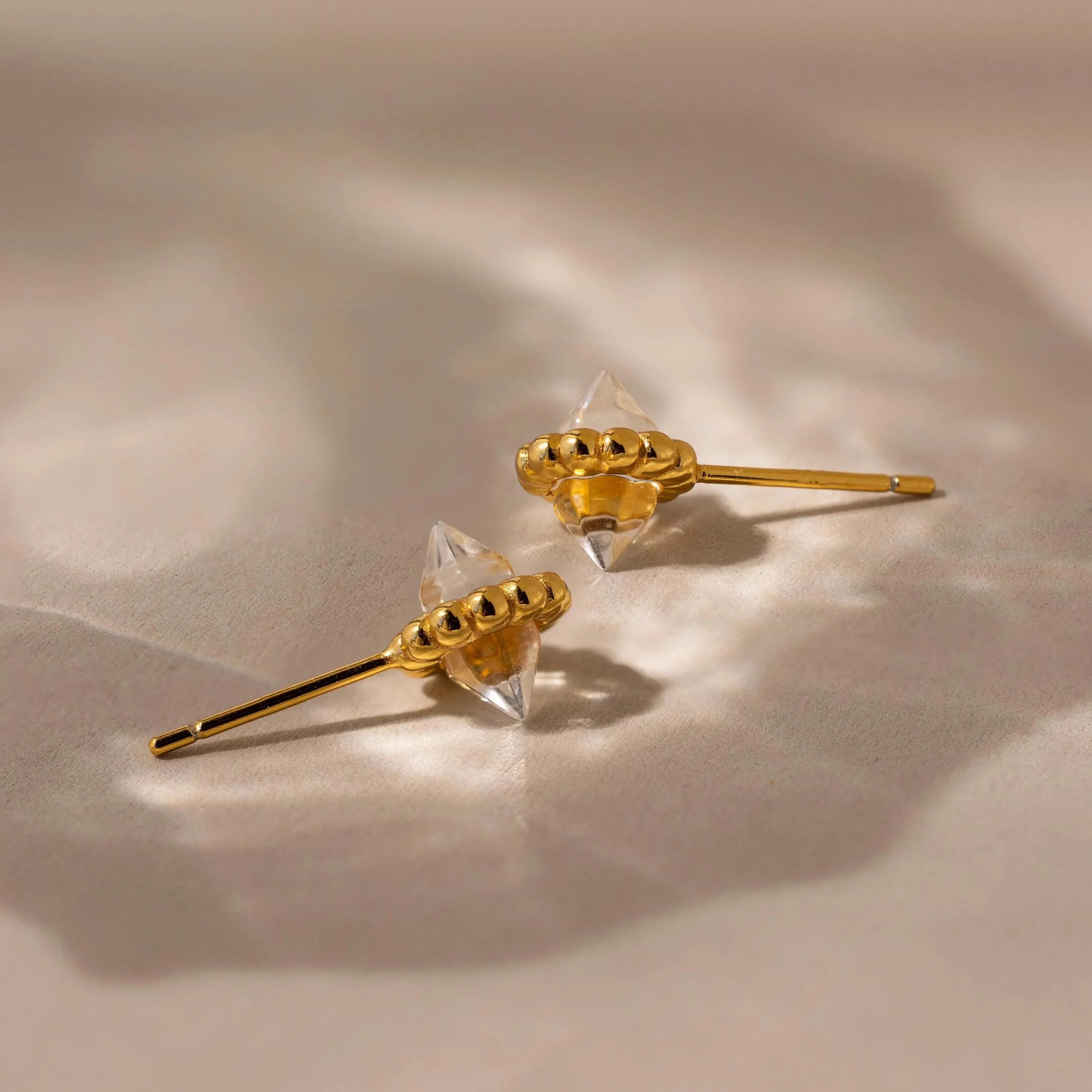 Beaded Herkimer Studs - Image 2