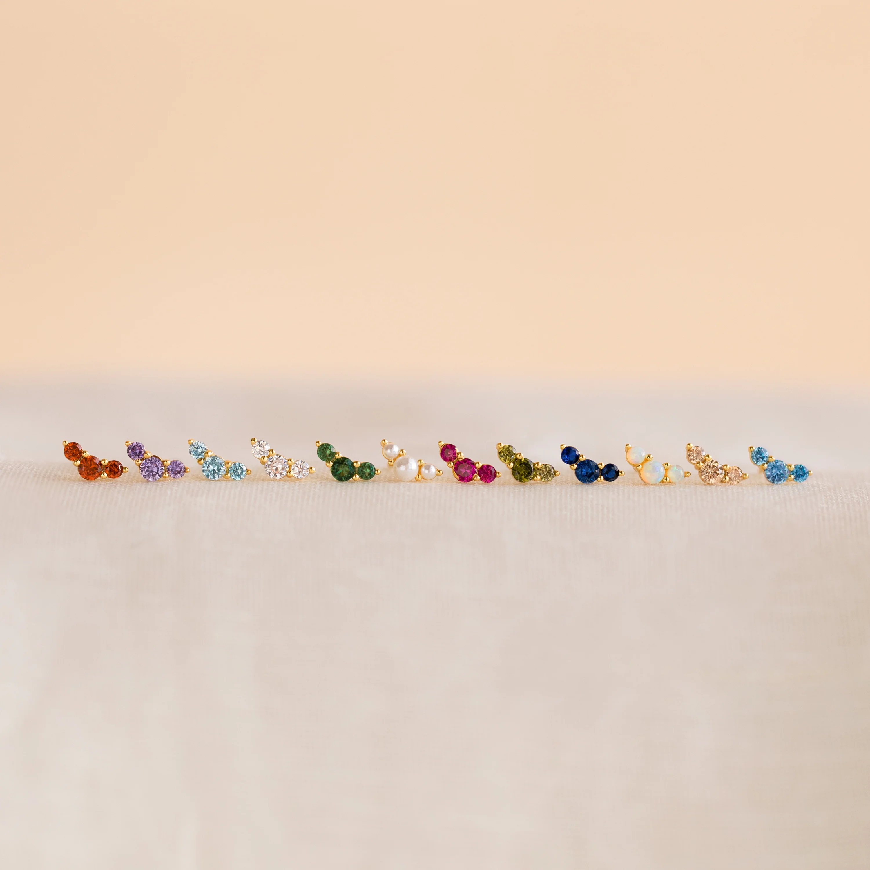 Bella Birthstone Studs