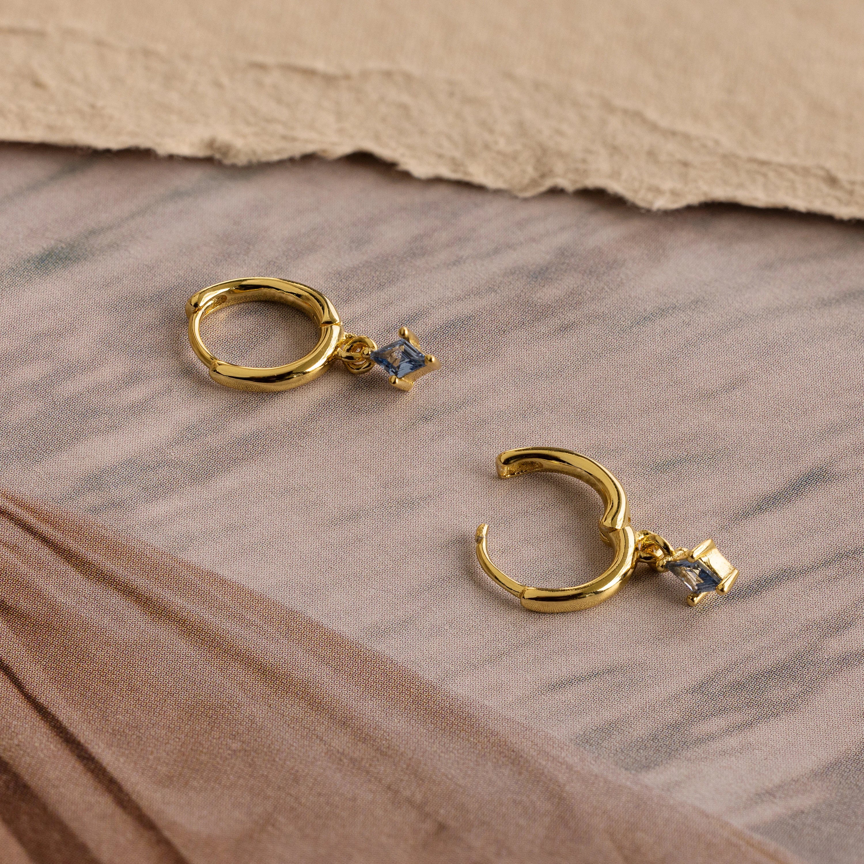 Birthstone Drop Huggies - Image 7