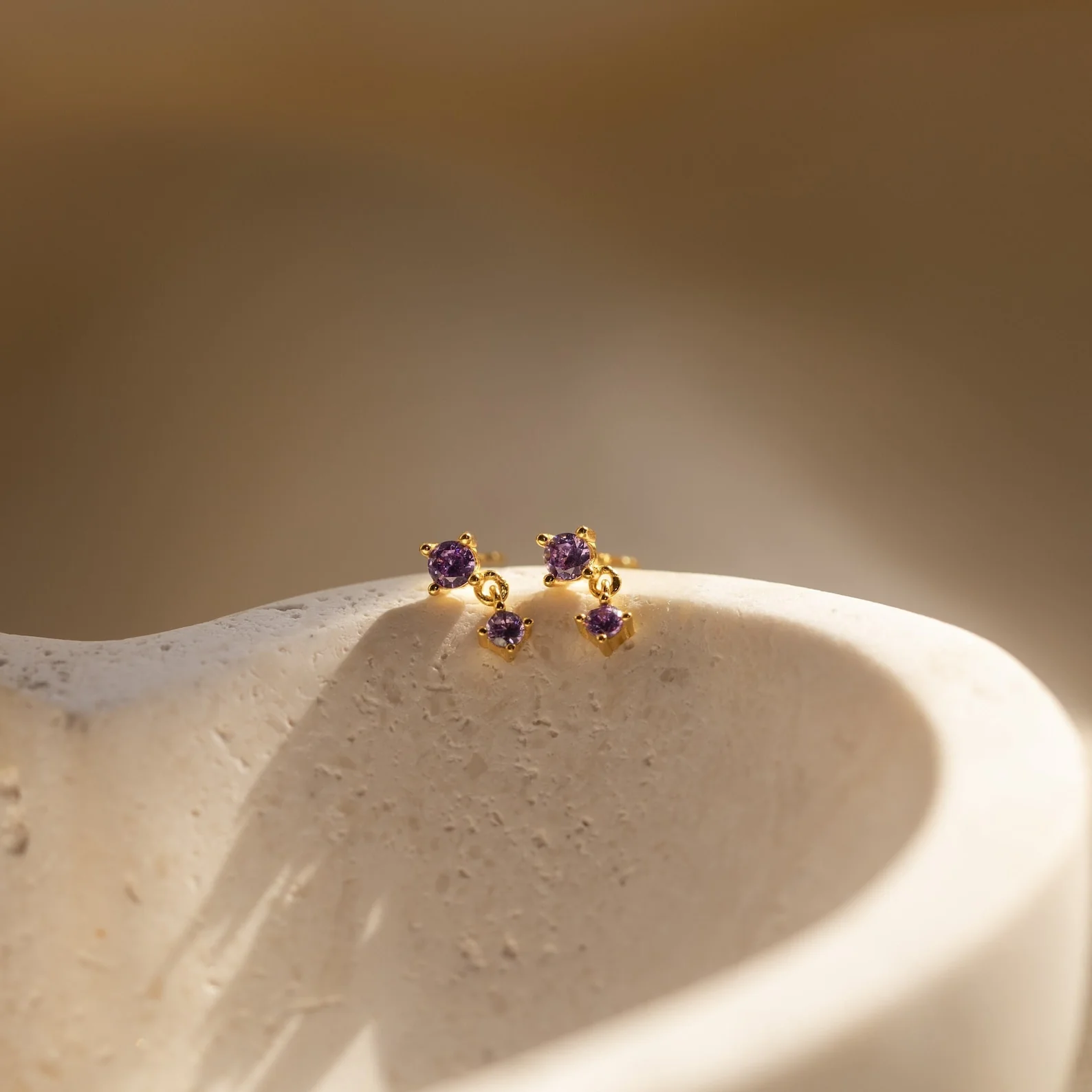 Birthstone Drop Studs - Image 3