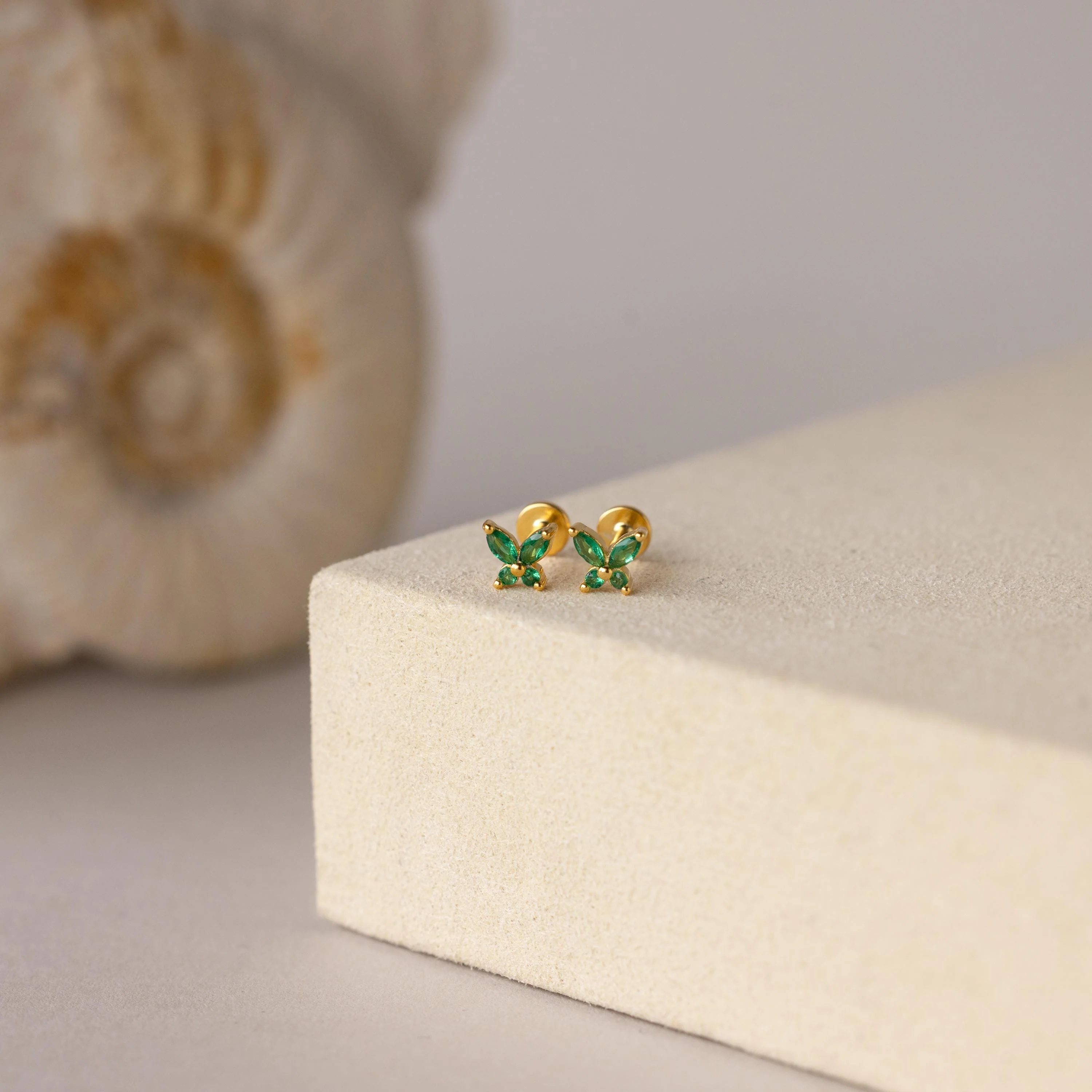 Butterfly Birthstone Flatback Studs - Image 7