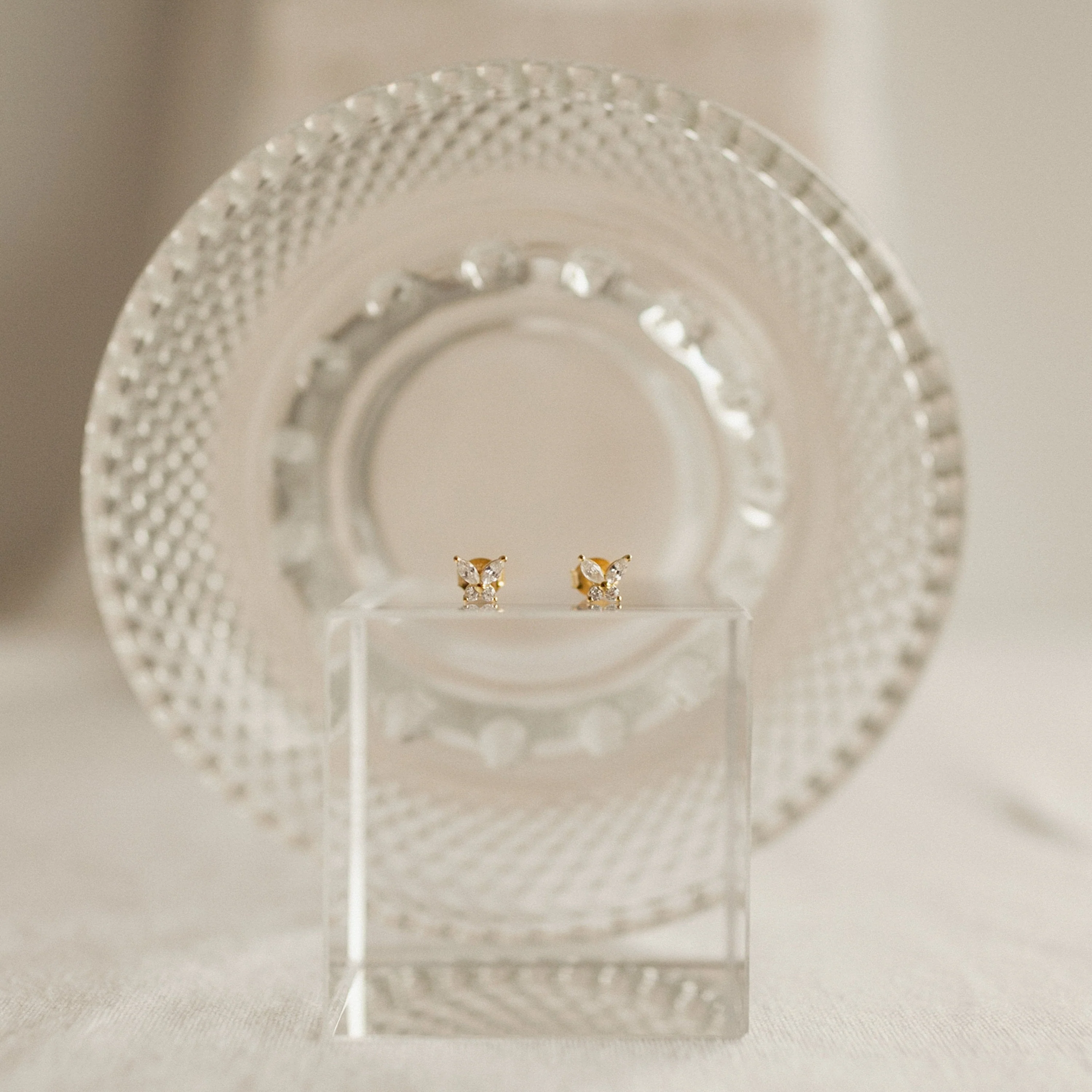 Butterfly Diamond Studs - Image 4