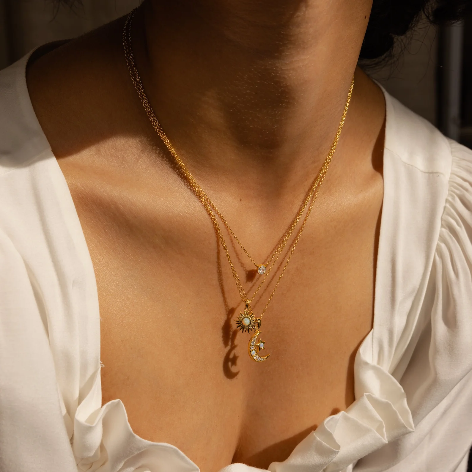 Celestial Pendant Necklace Set - Image 2