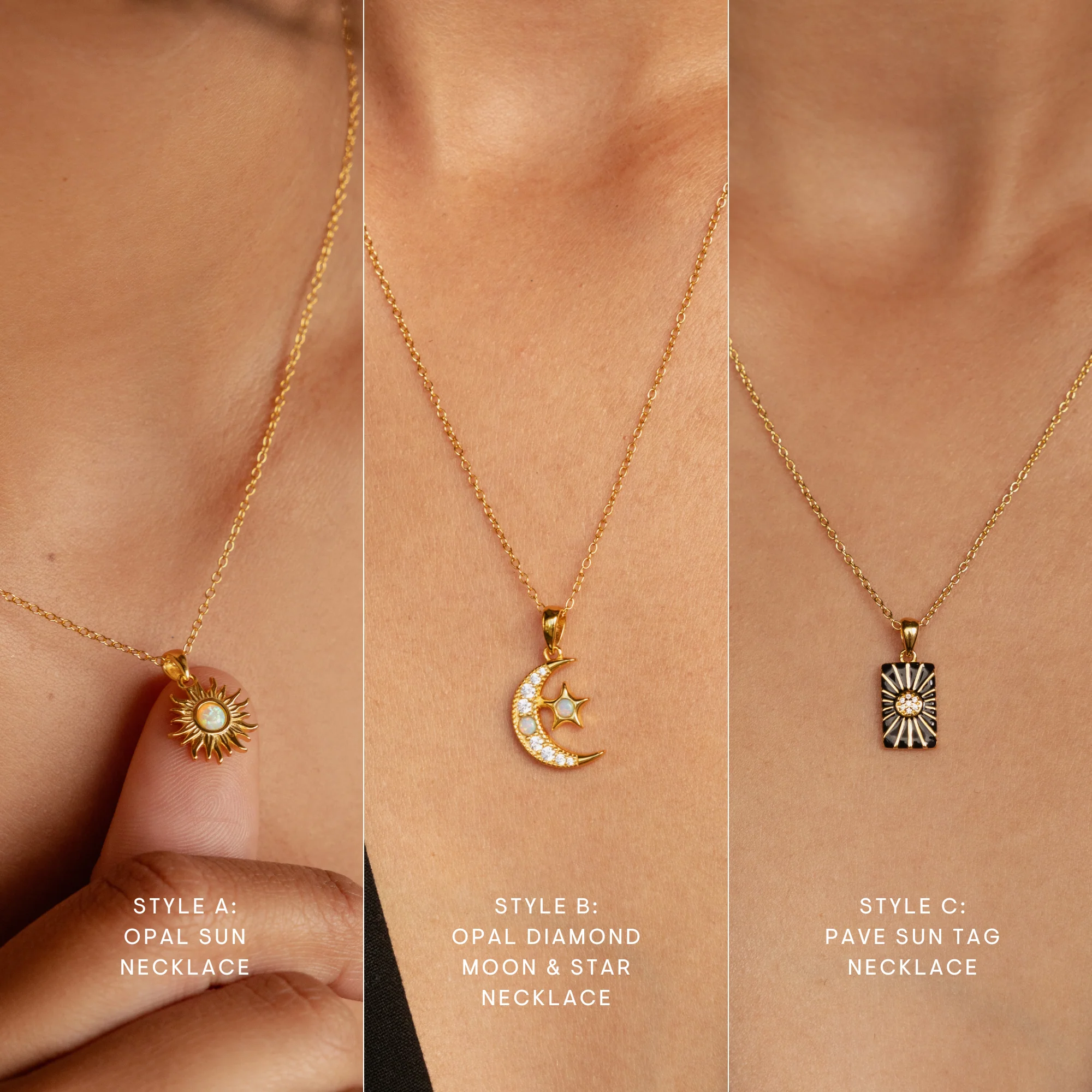 Celestial Pendant Necklace Set - Image 3