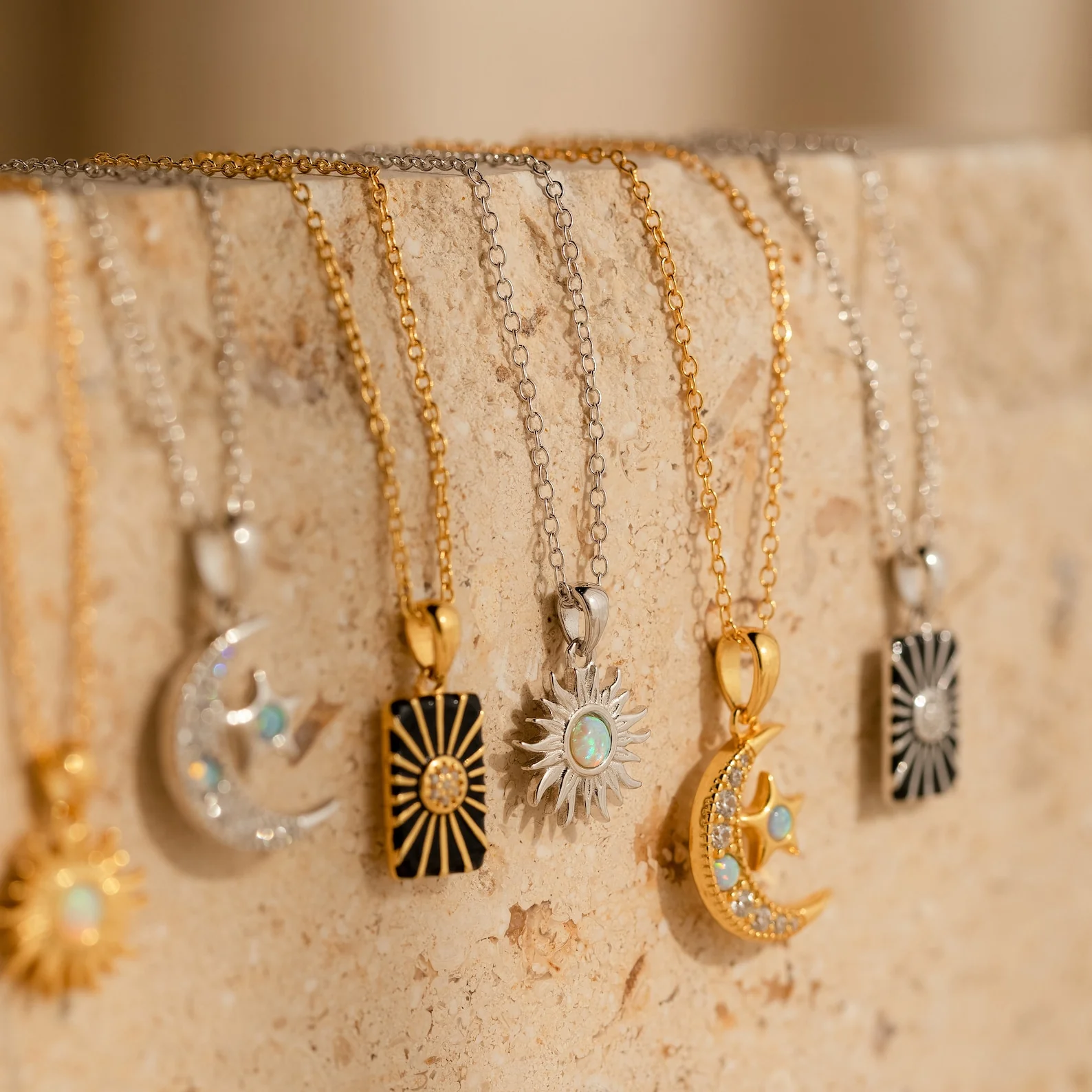 Celestial Pendant Necklace Set - Image 6