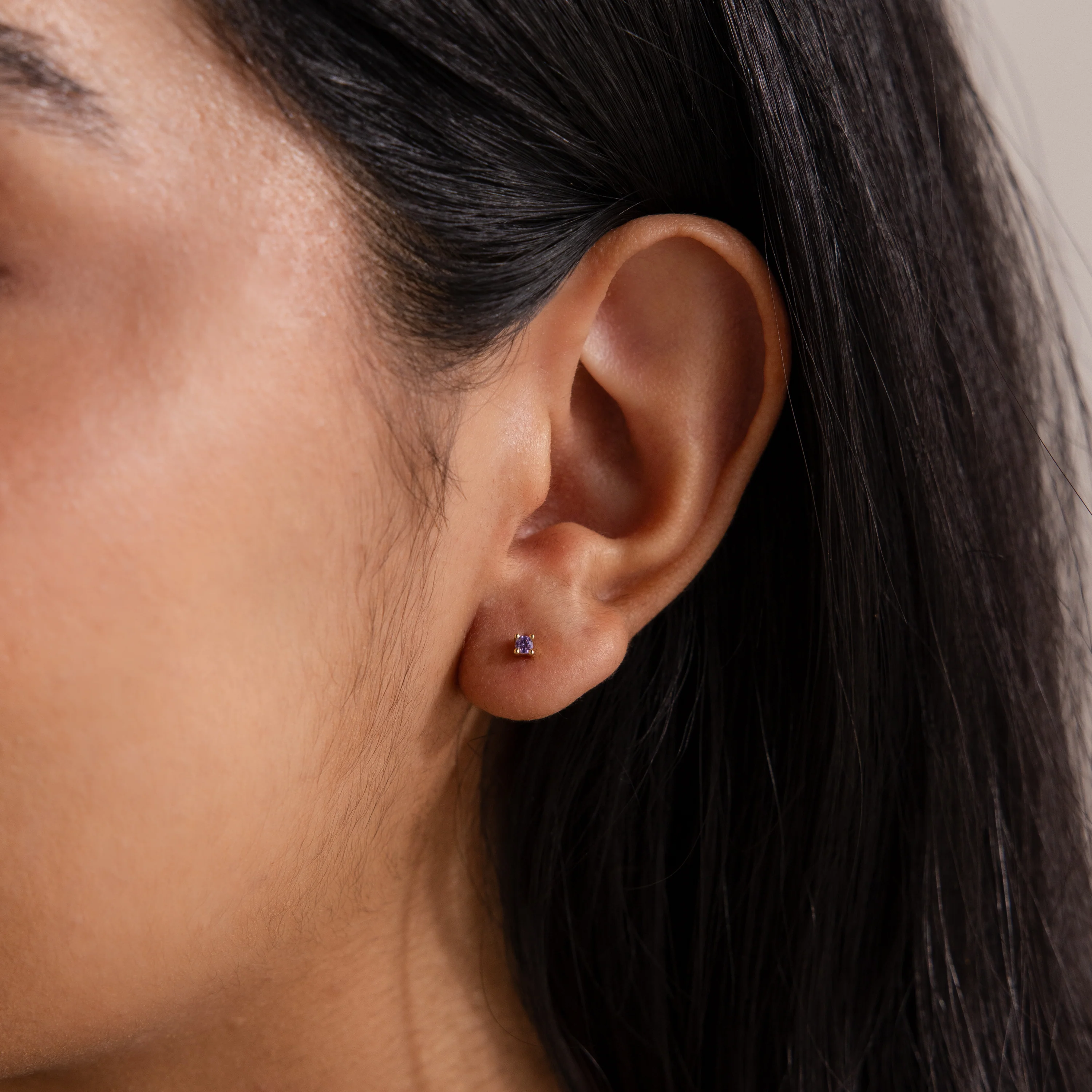 Dainty Birthstone Flatback Studs - Image 5