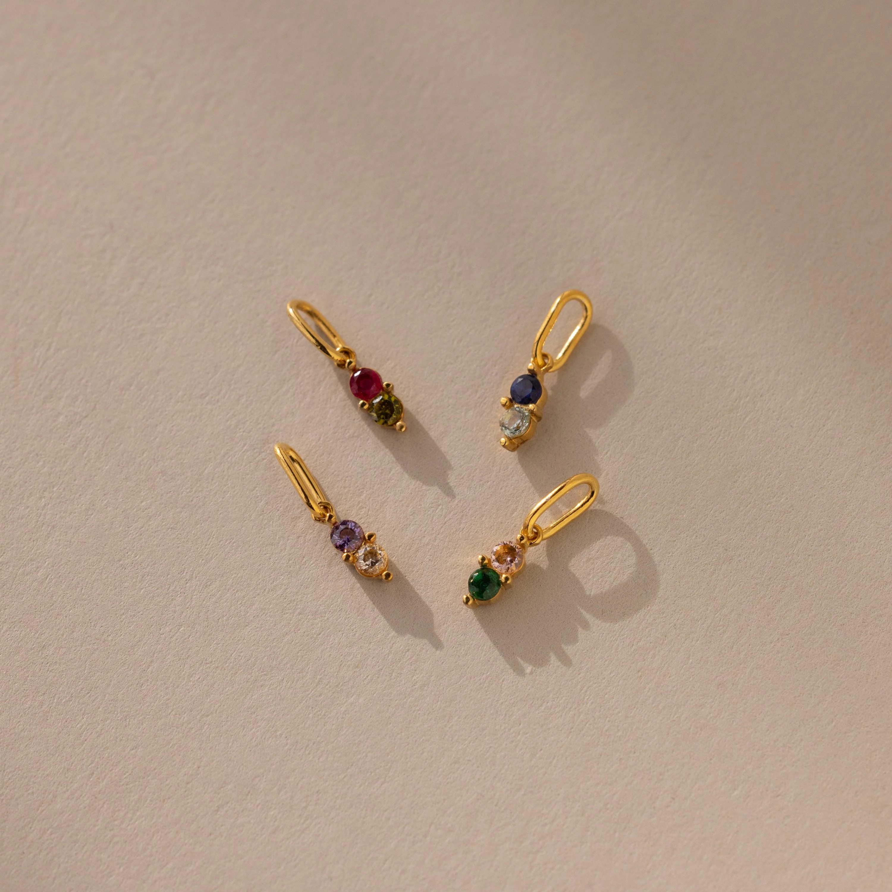 Dainty Duo Birthstone Charm - Image 4