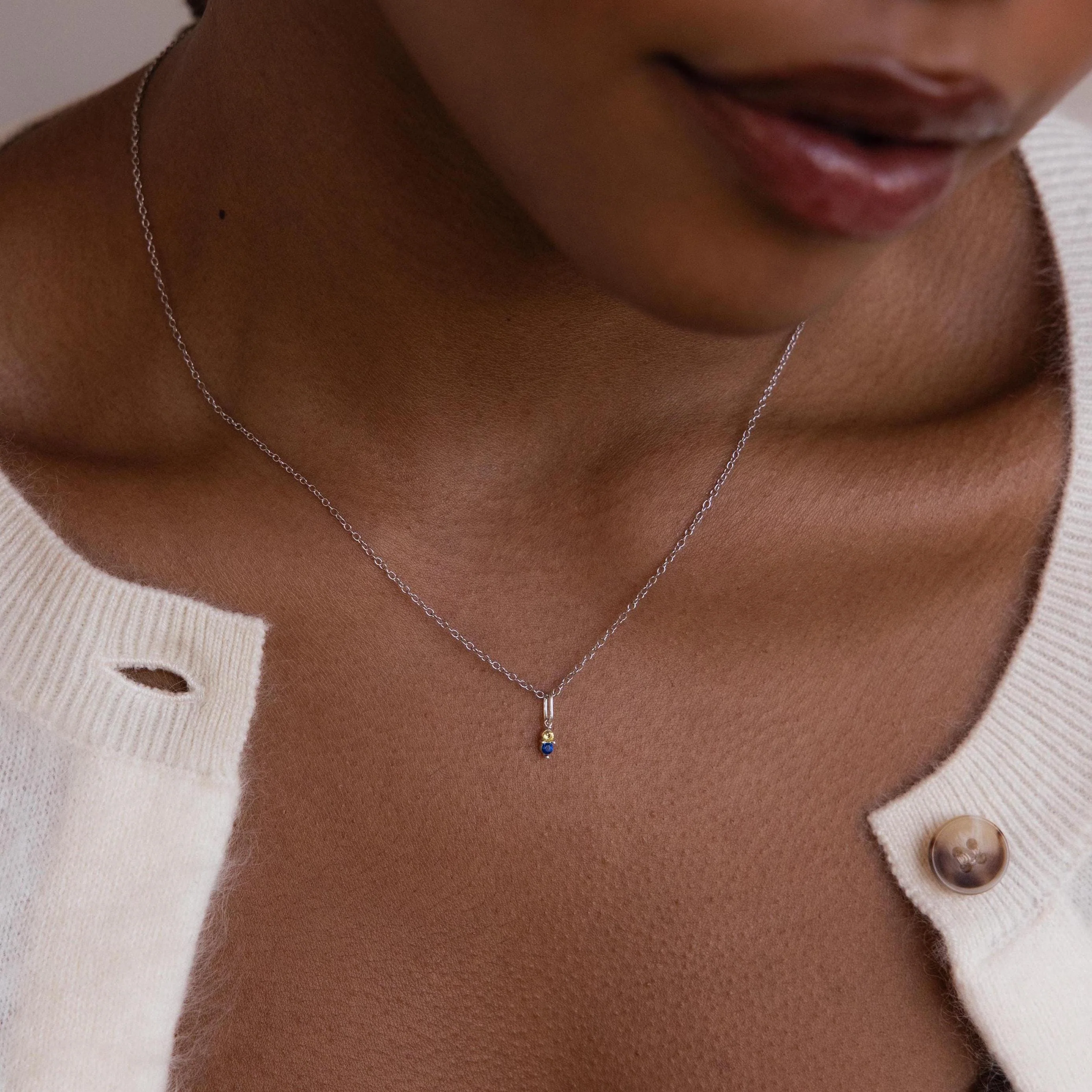 Dainty Duo Birthstone Charm - Image 5