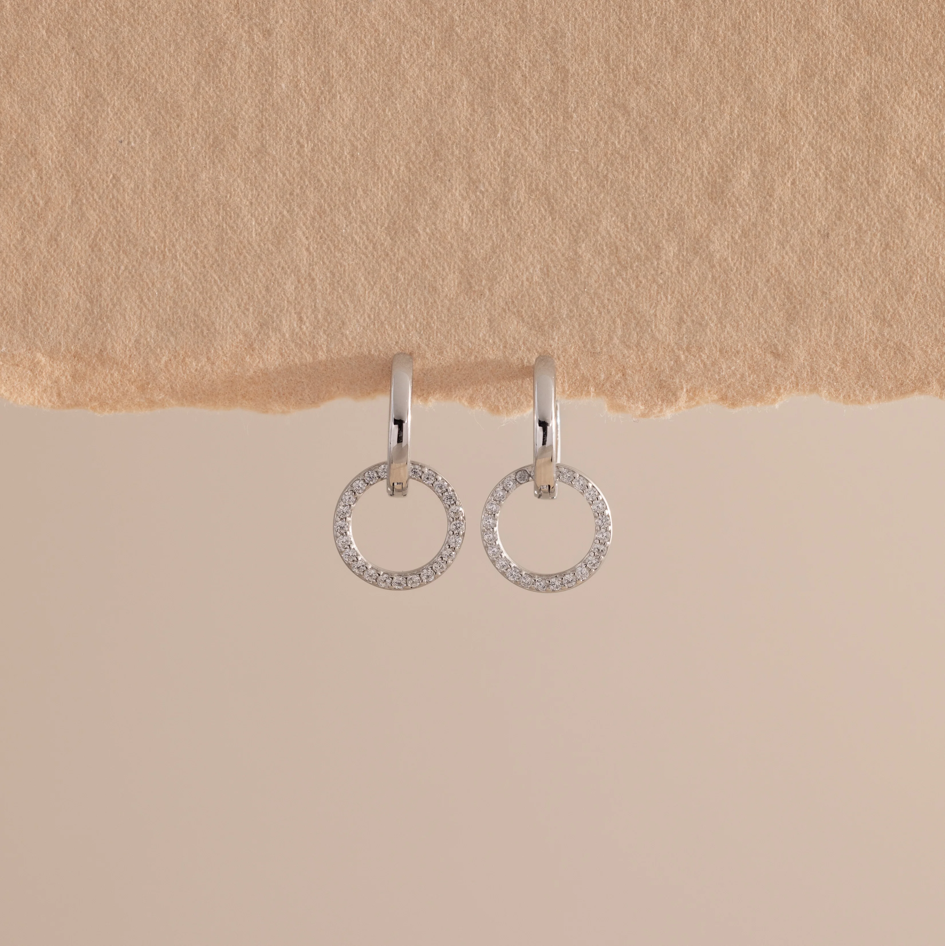 Dainty Duo Pave Huggies - Image 5