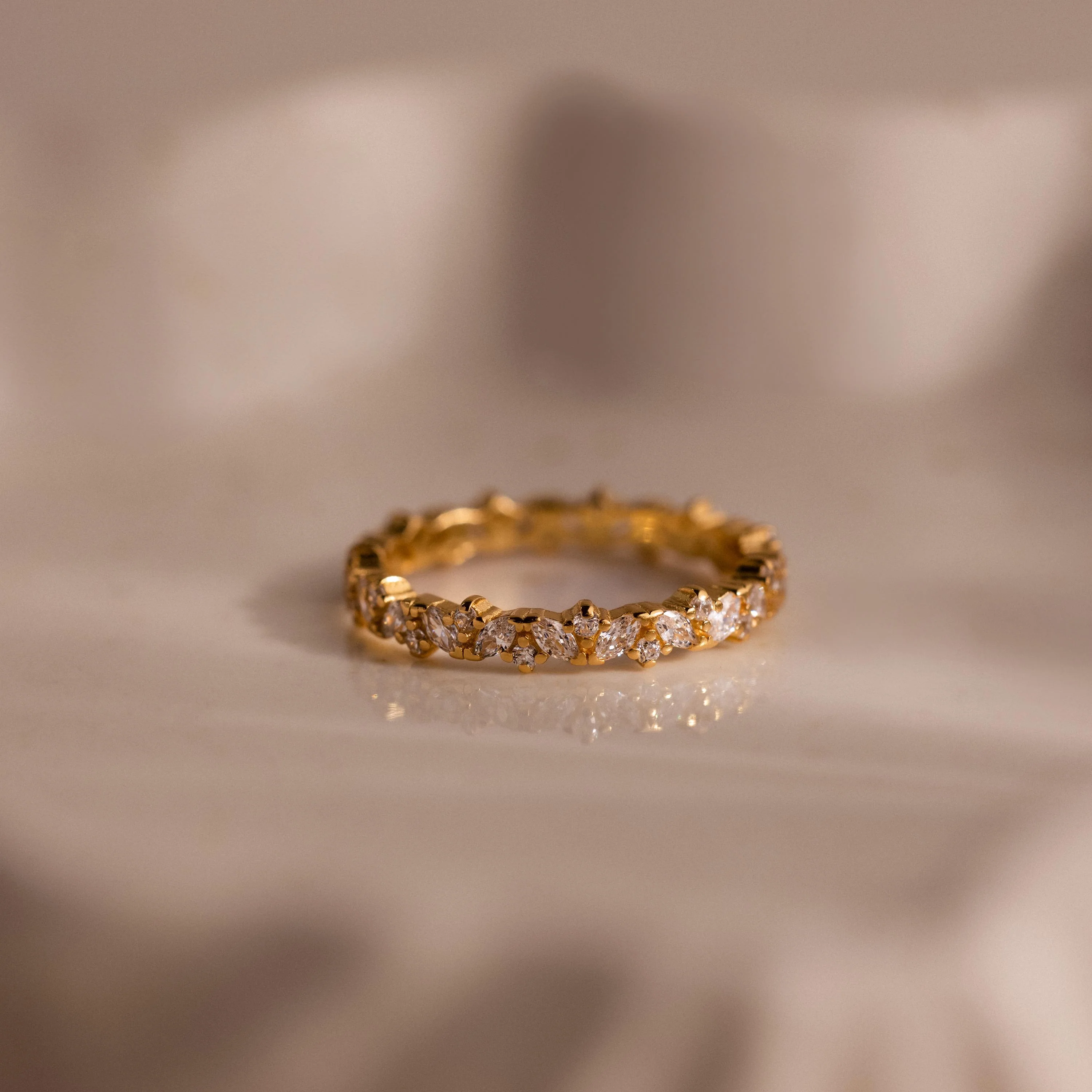Diamond Cluster Eternity Ring - Image 7