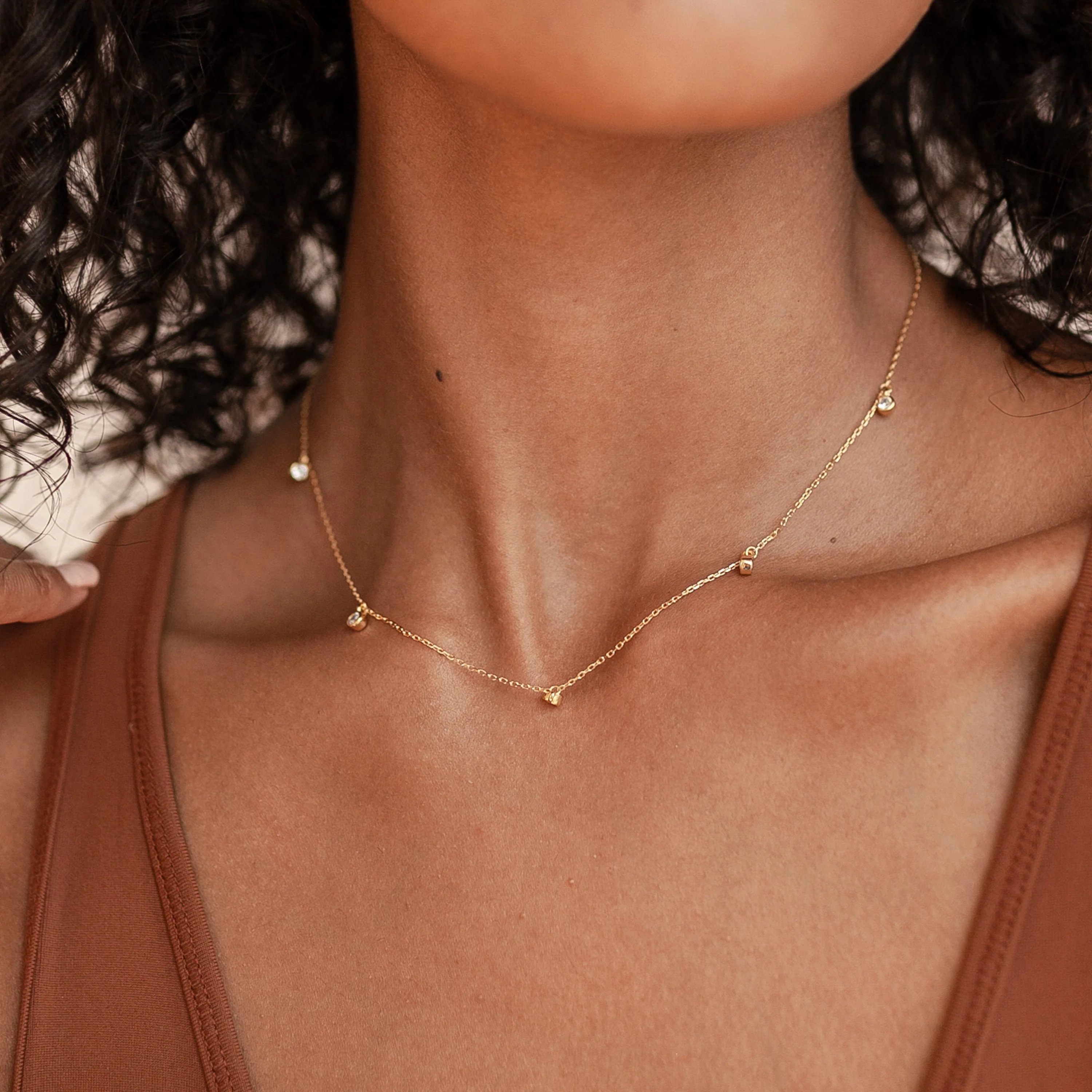 Diamond Station Necklace - Image 3