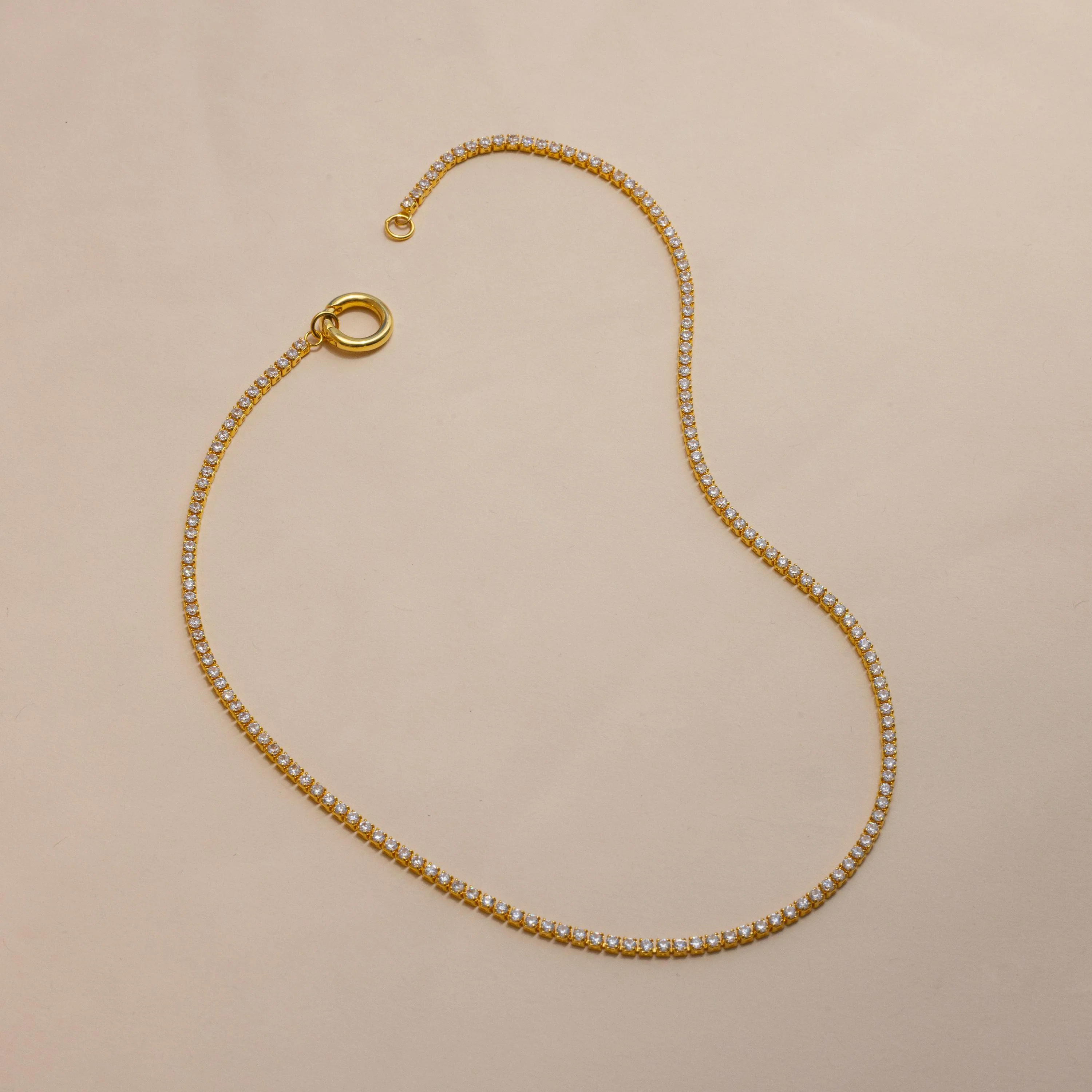 Diamond Tennis Clasp Necklace - Image 7