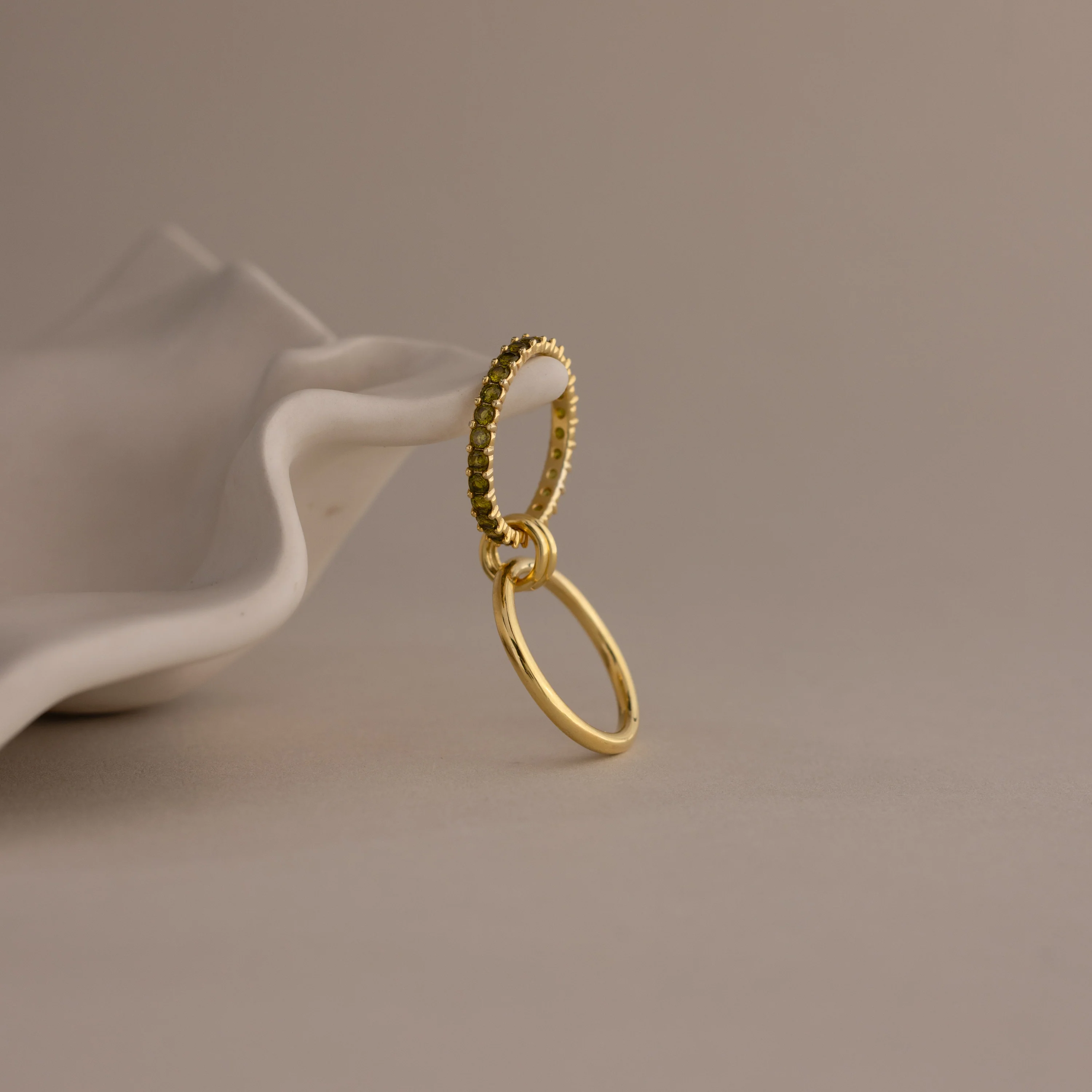 Duo Birthstone Tennis Linked Ring Set - Image 19