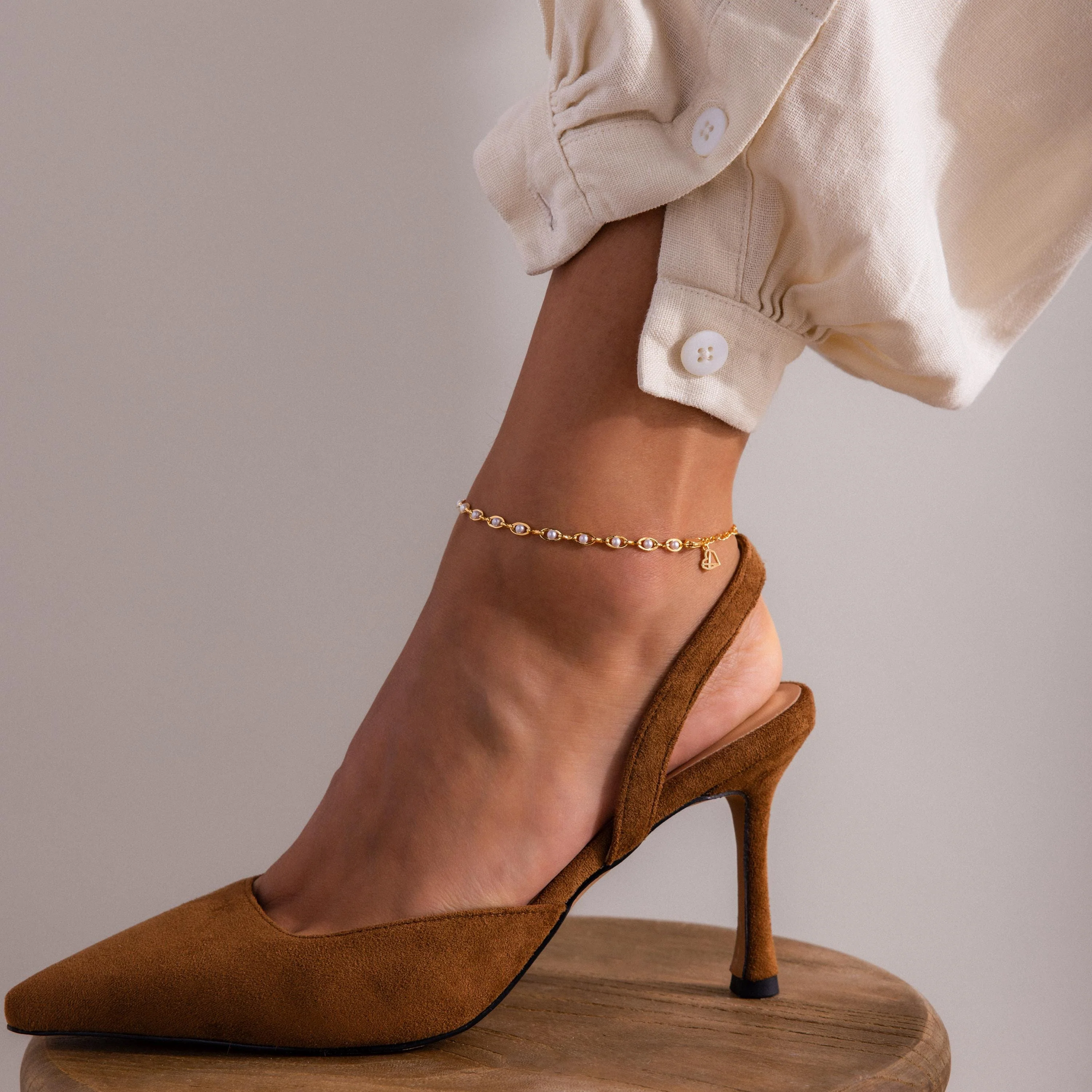 Eternity Pearl Anklet - Image 2
