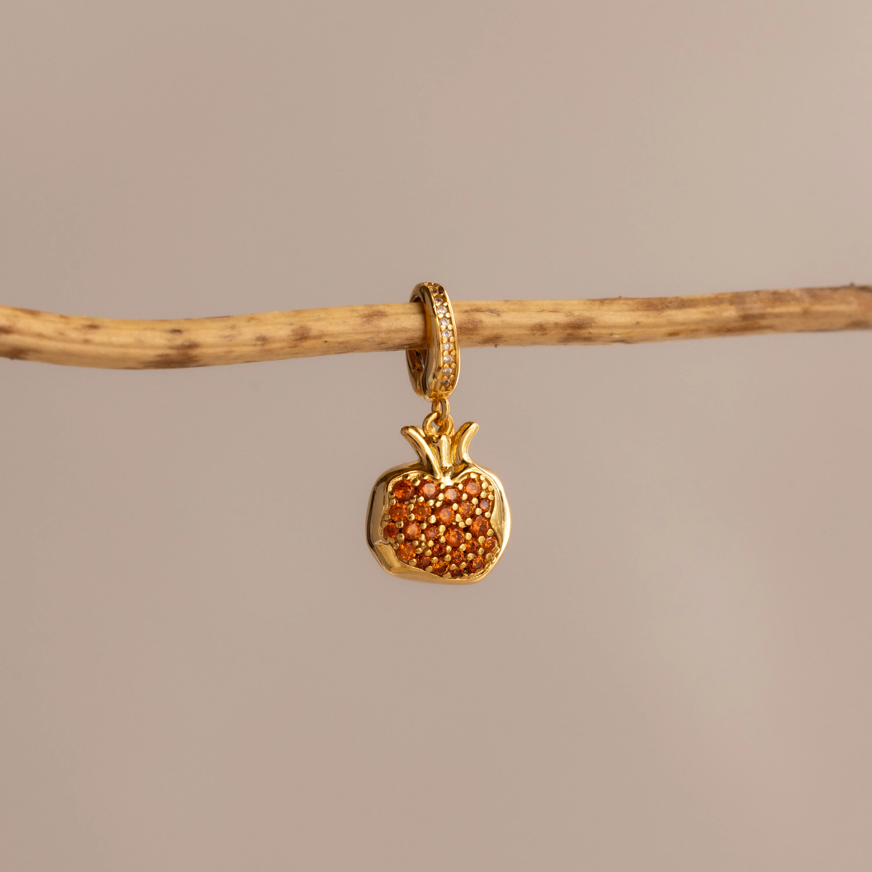 Garnet Pomegranate Charm - Image 3