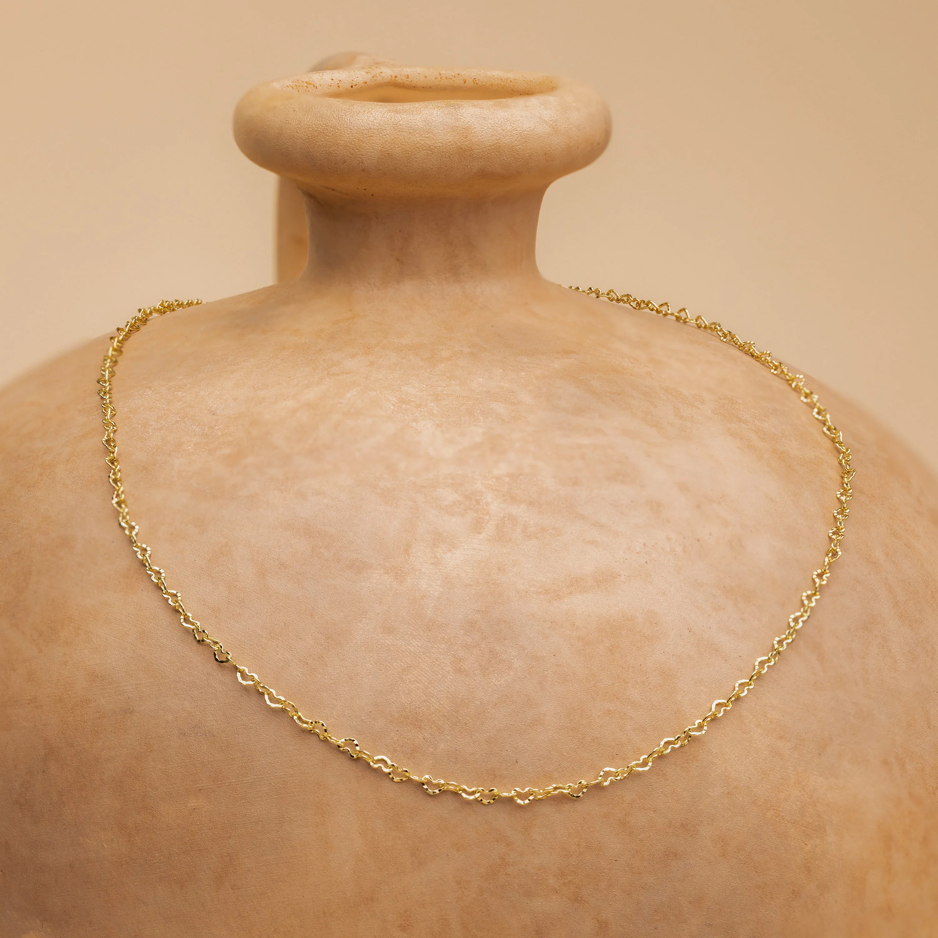 Heart Link Chain Necklace - Image 2