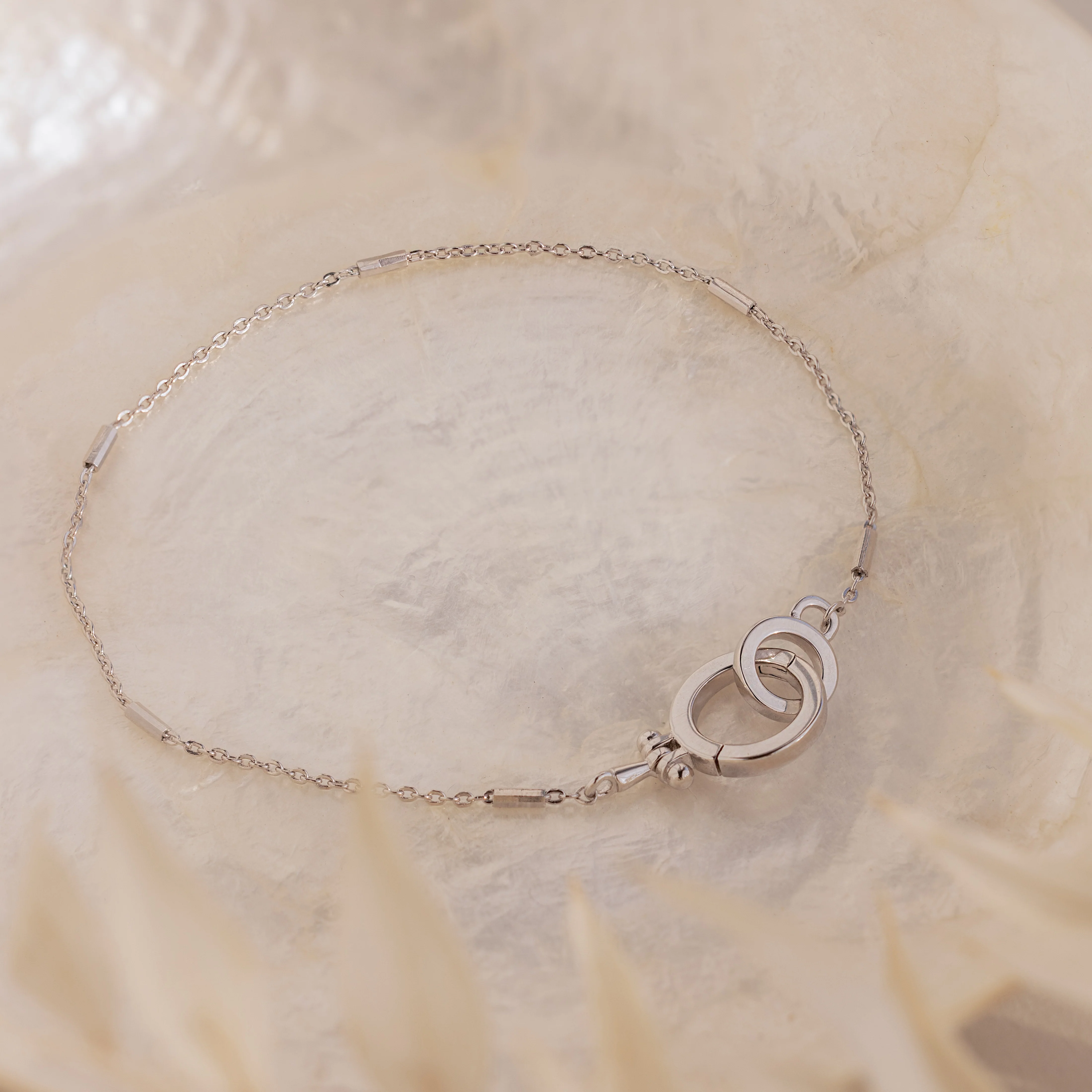 Hinged Circle Charm Bracelet - Image 6