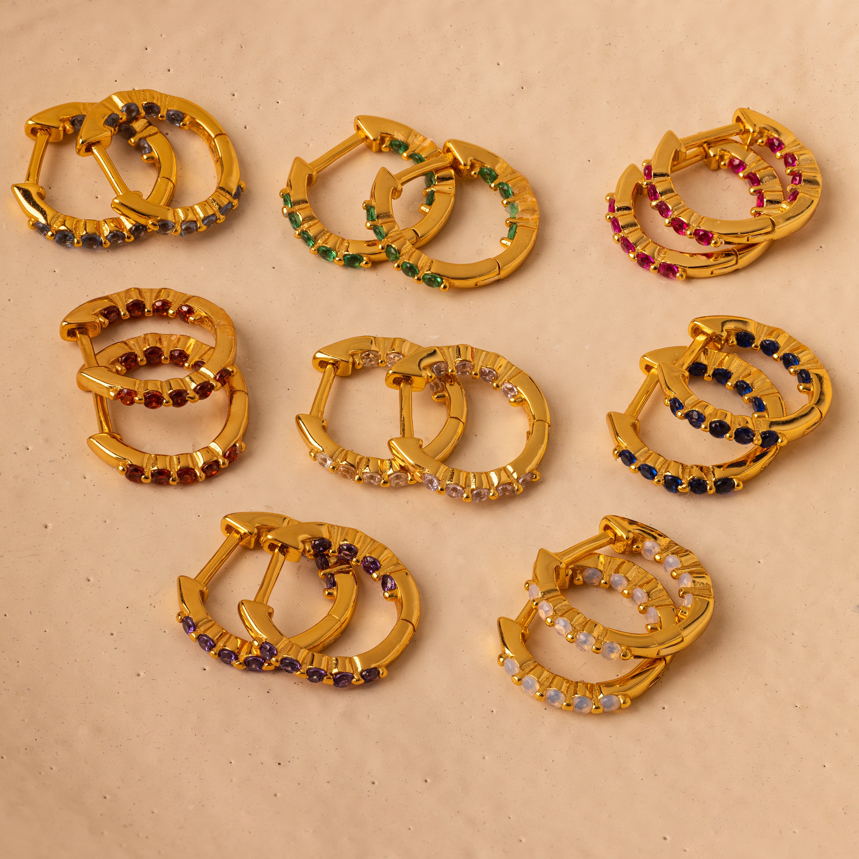 Inside Out Alexandrite Huggies - Image 5