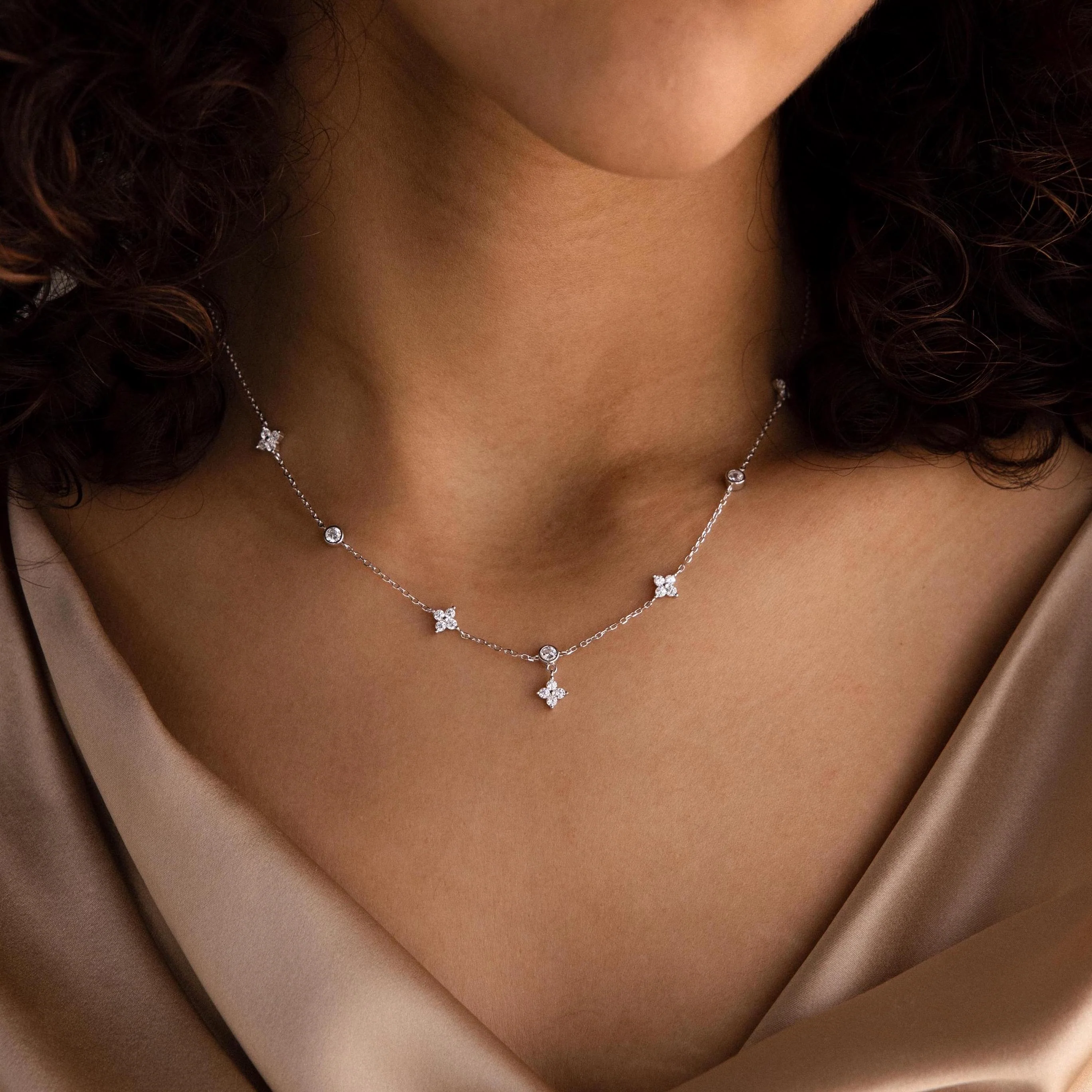 Ivy Diamond Station Necklace - Image 5