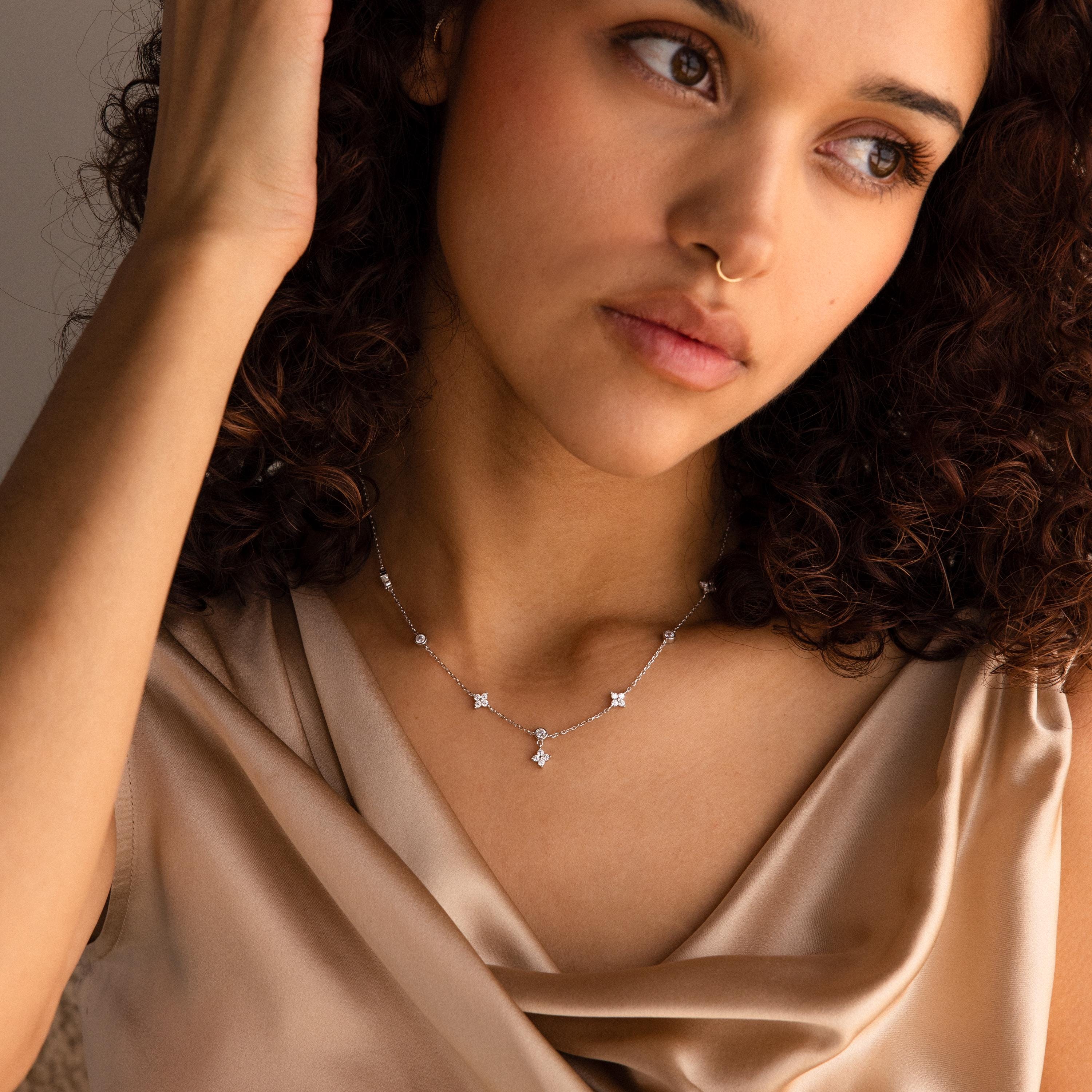 Ivy Diamond Station Necklace - Image 7