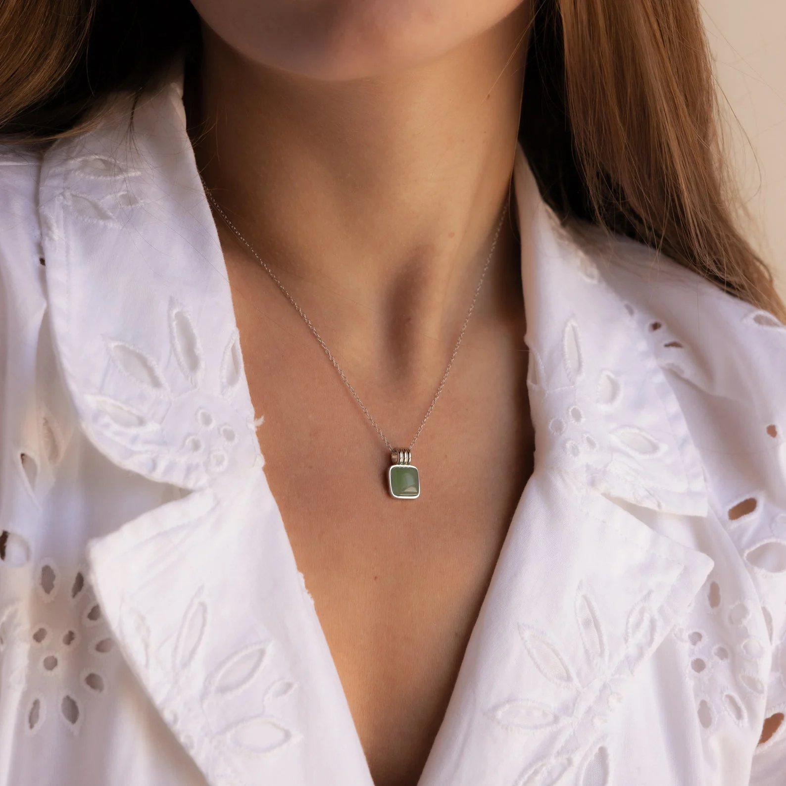 Jade Pendant Necklace - Image 4