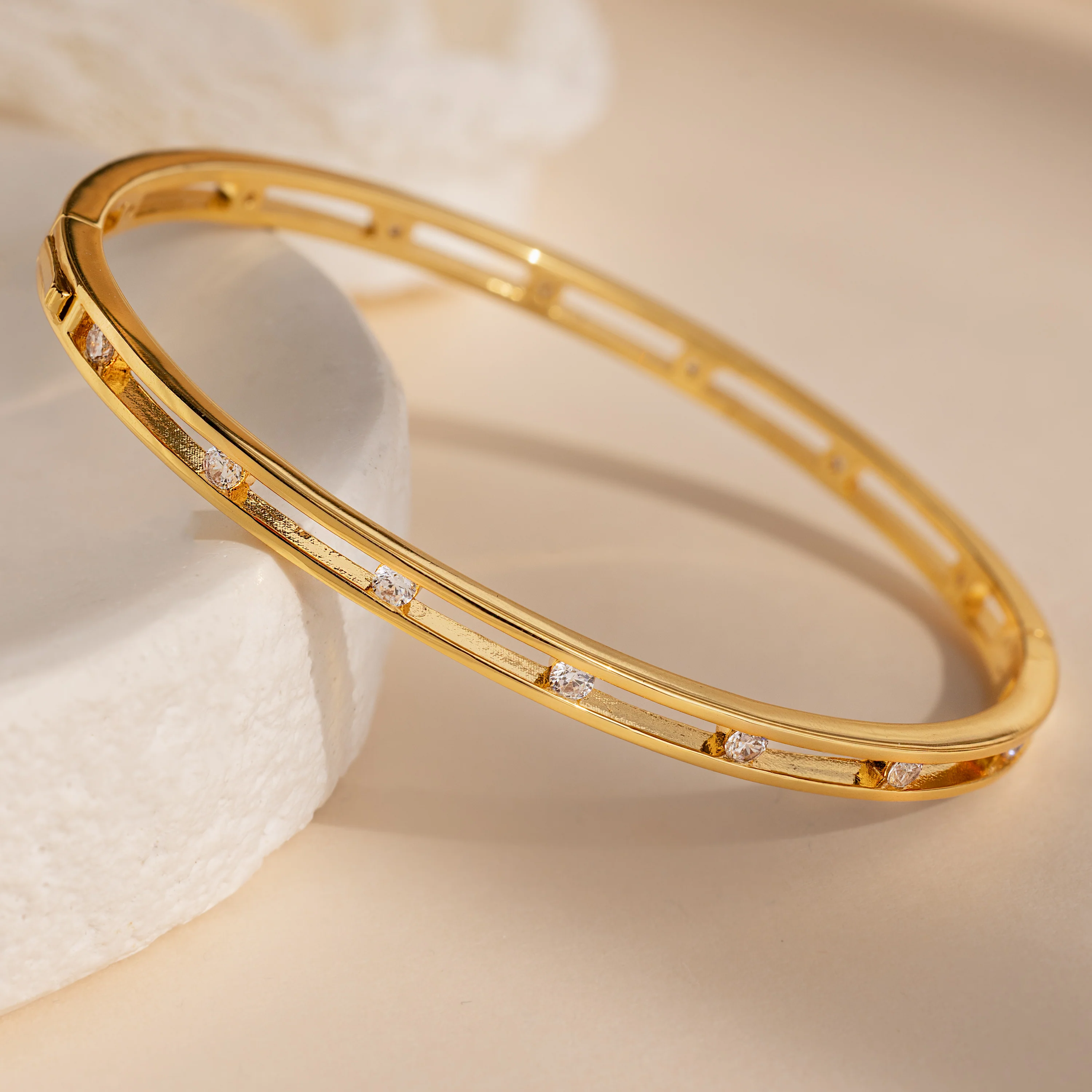 Lace Diamond Bangle - Image 5