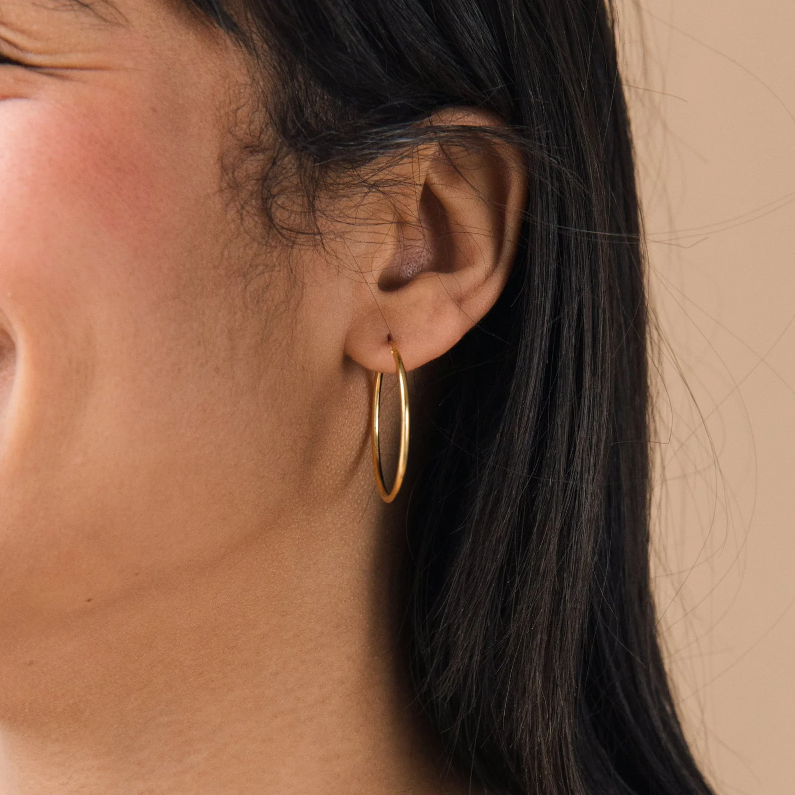 Large Thin Hoops - Image 6