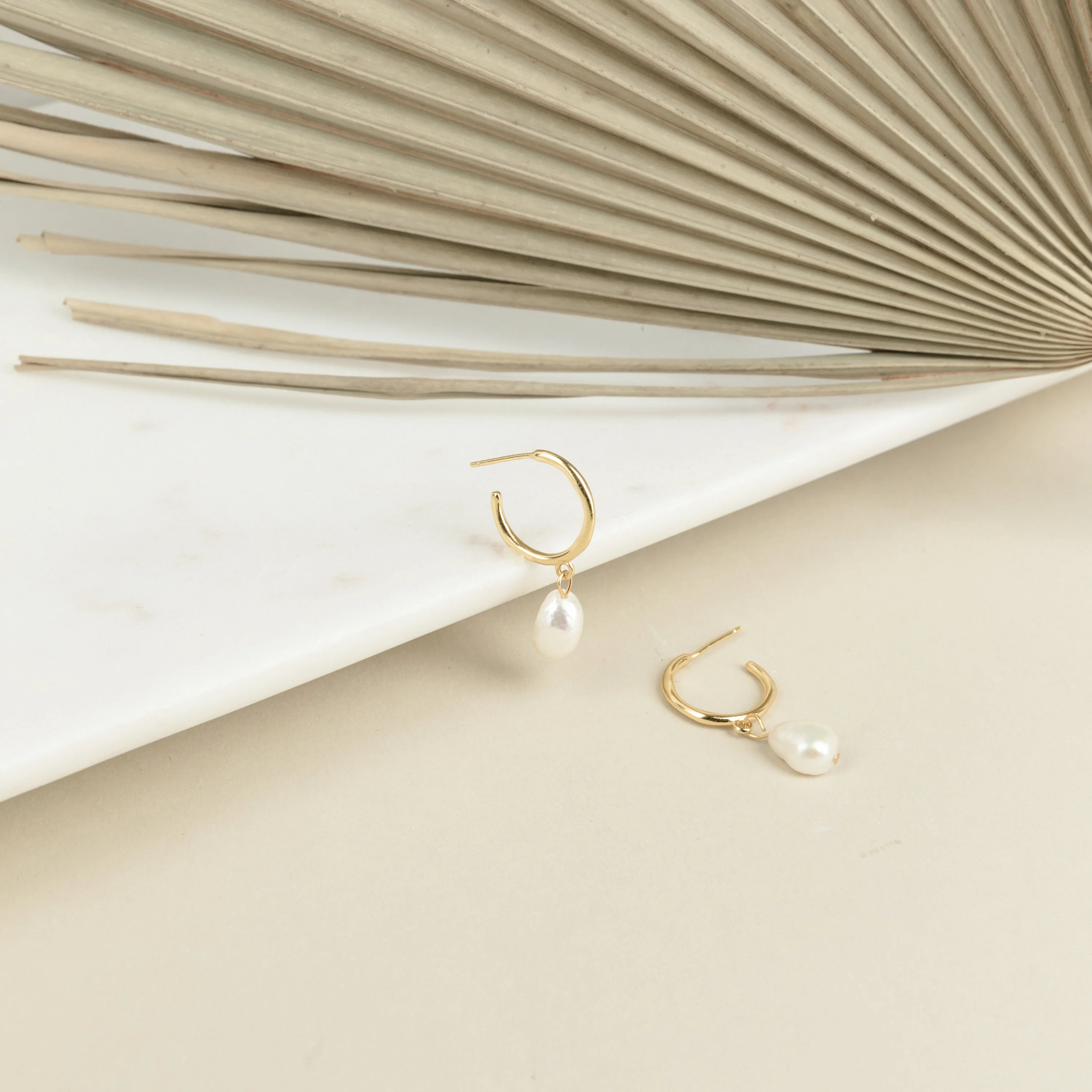 Margot Pearl Hoops - Image 5