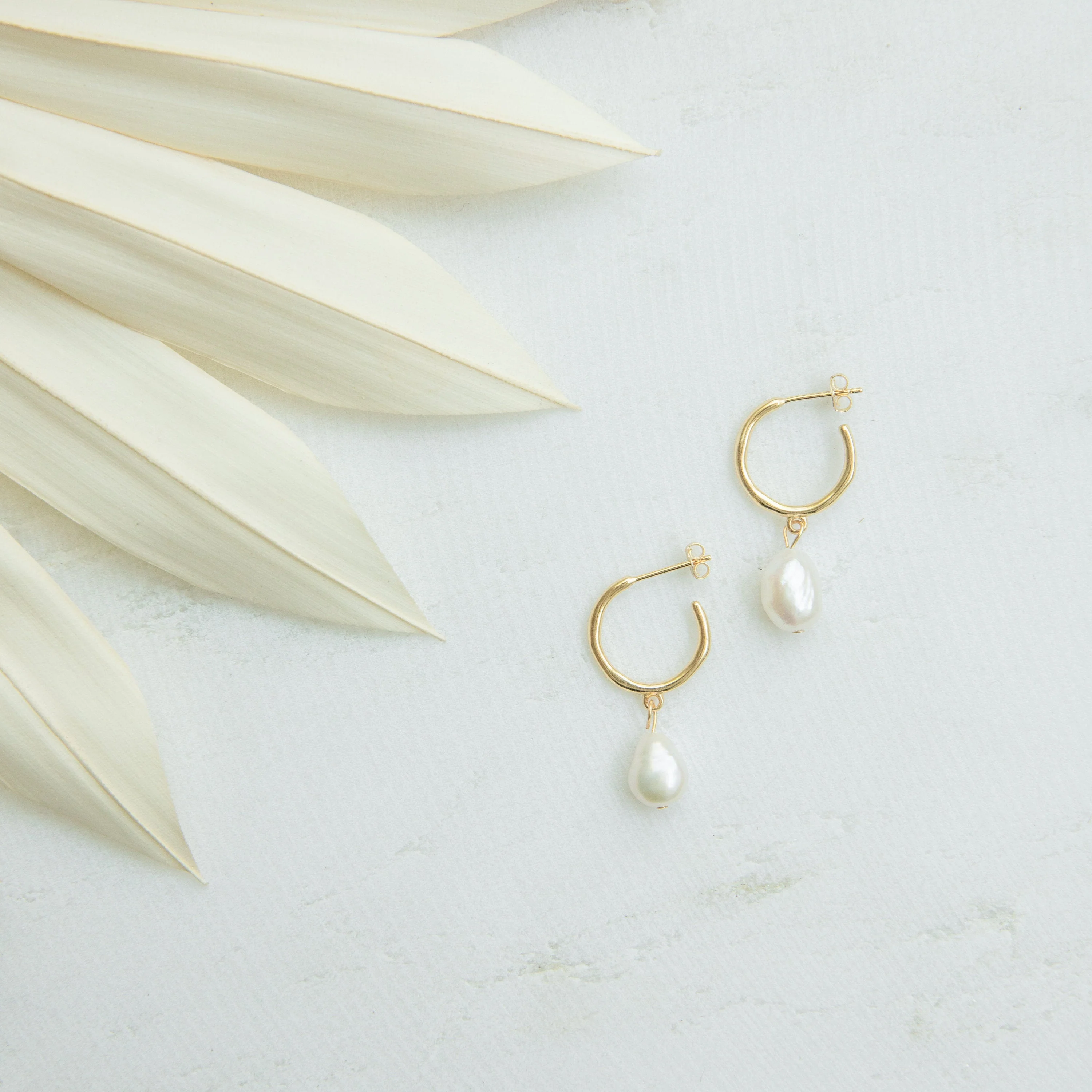 Margot Pearl Hoops - Image 7