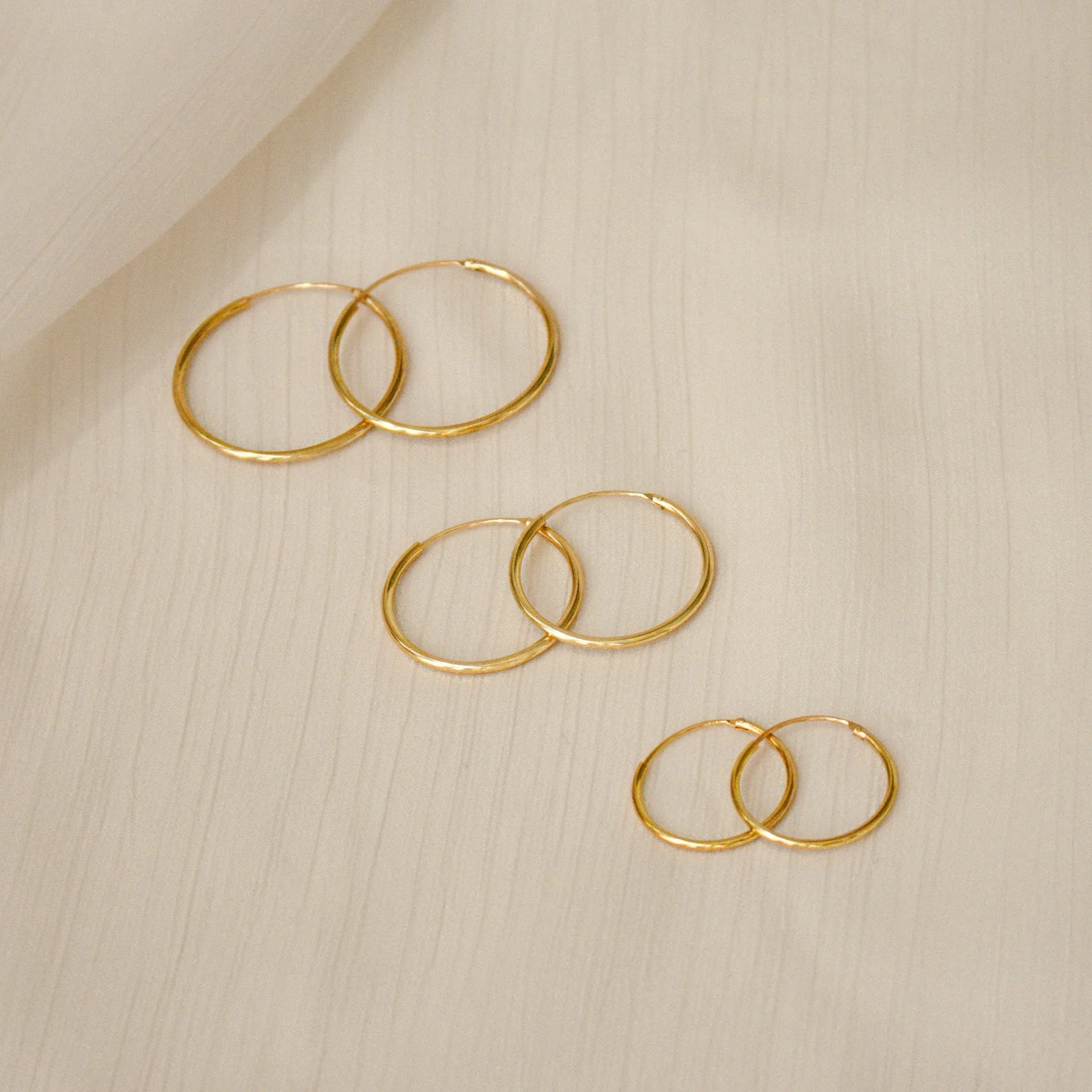 Medium Thin Hoops - Image 5