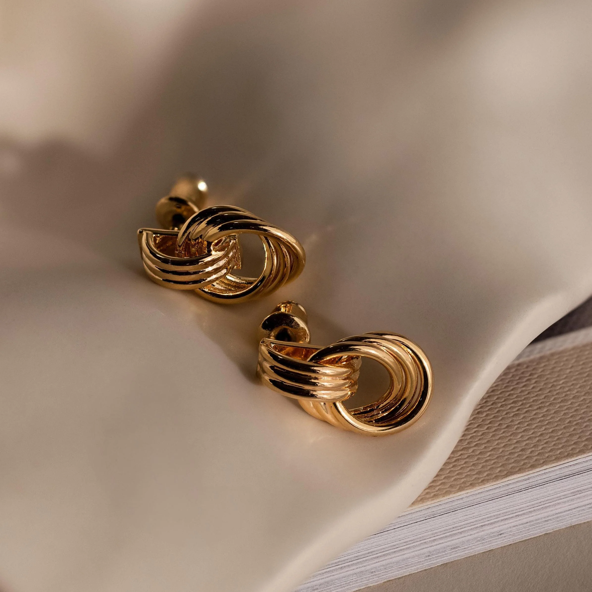 Micro Triple Knot Earrings - Image 7