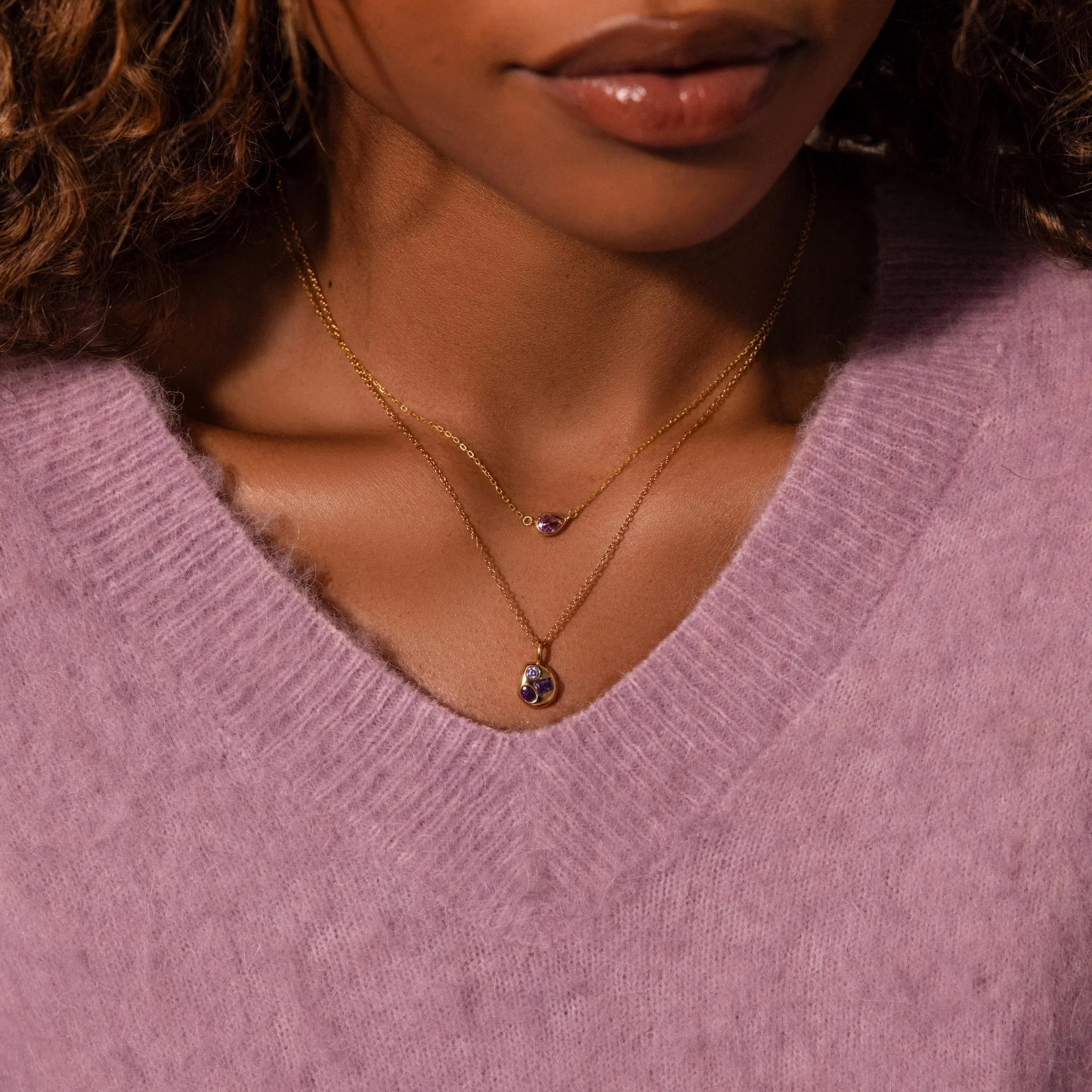 Mixed Birthstone Capsule Necklace - Image 11