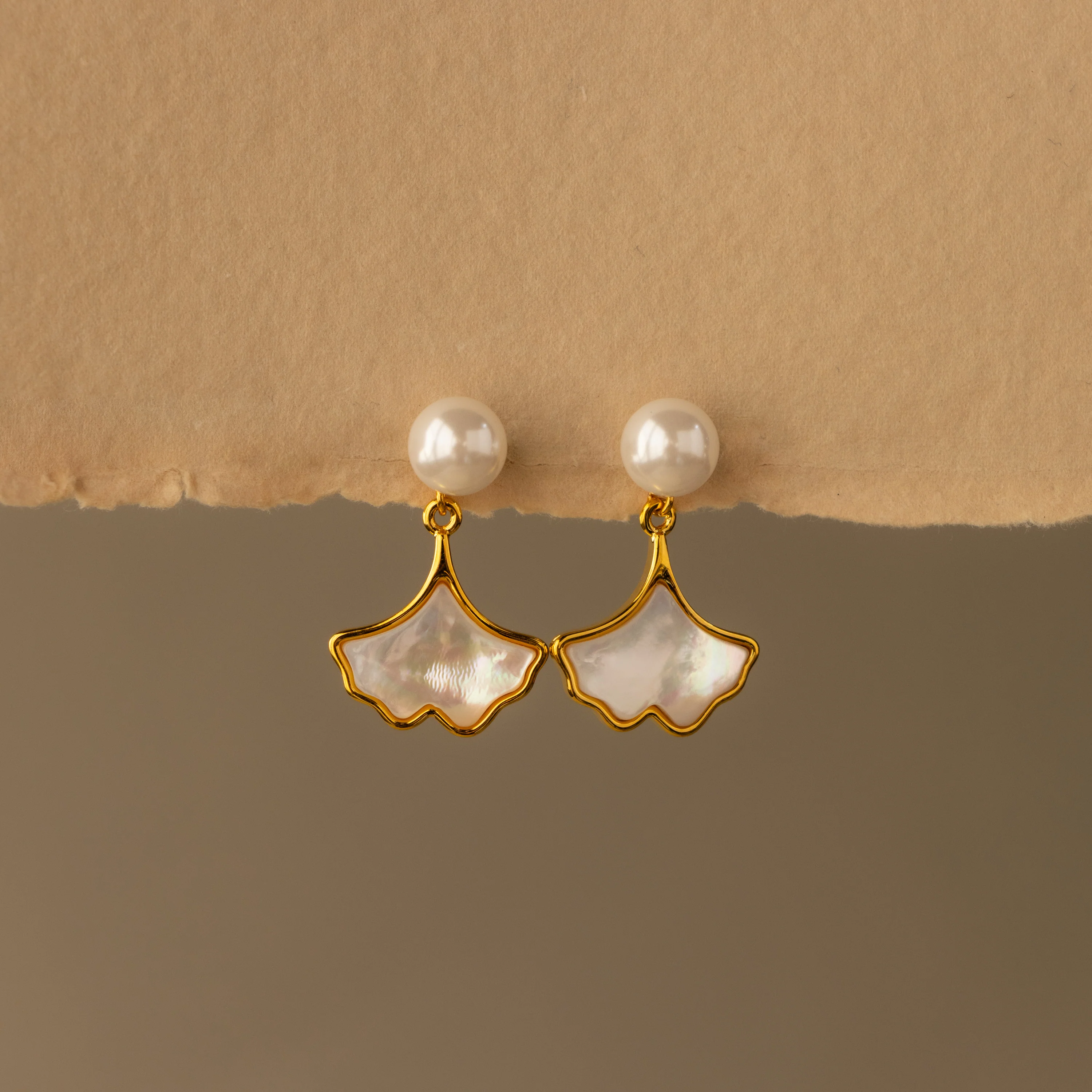 Mother of Pearl Seashell Studs