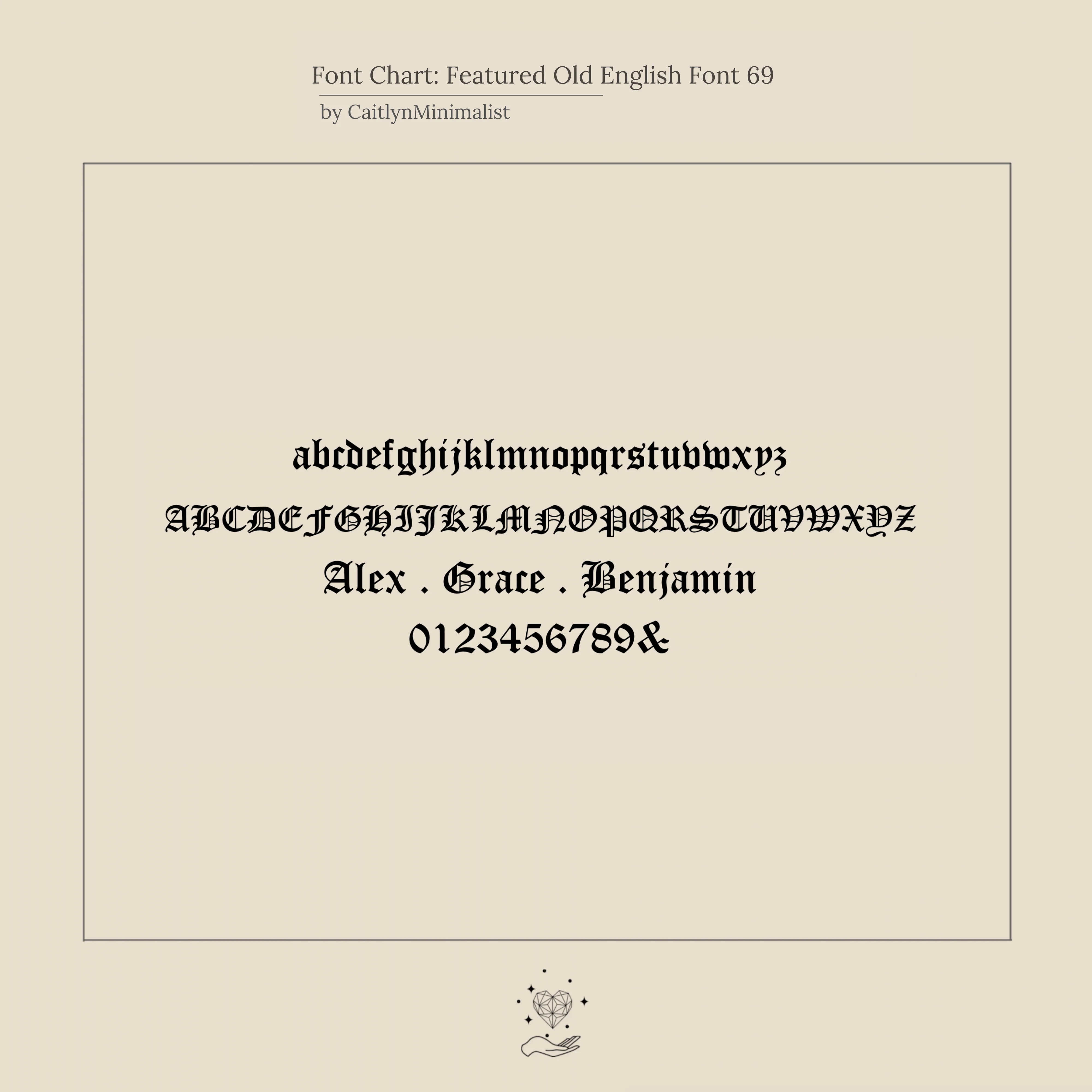 Old English Spaced Number Necklace - Image 5