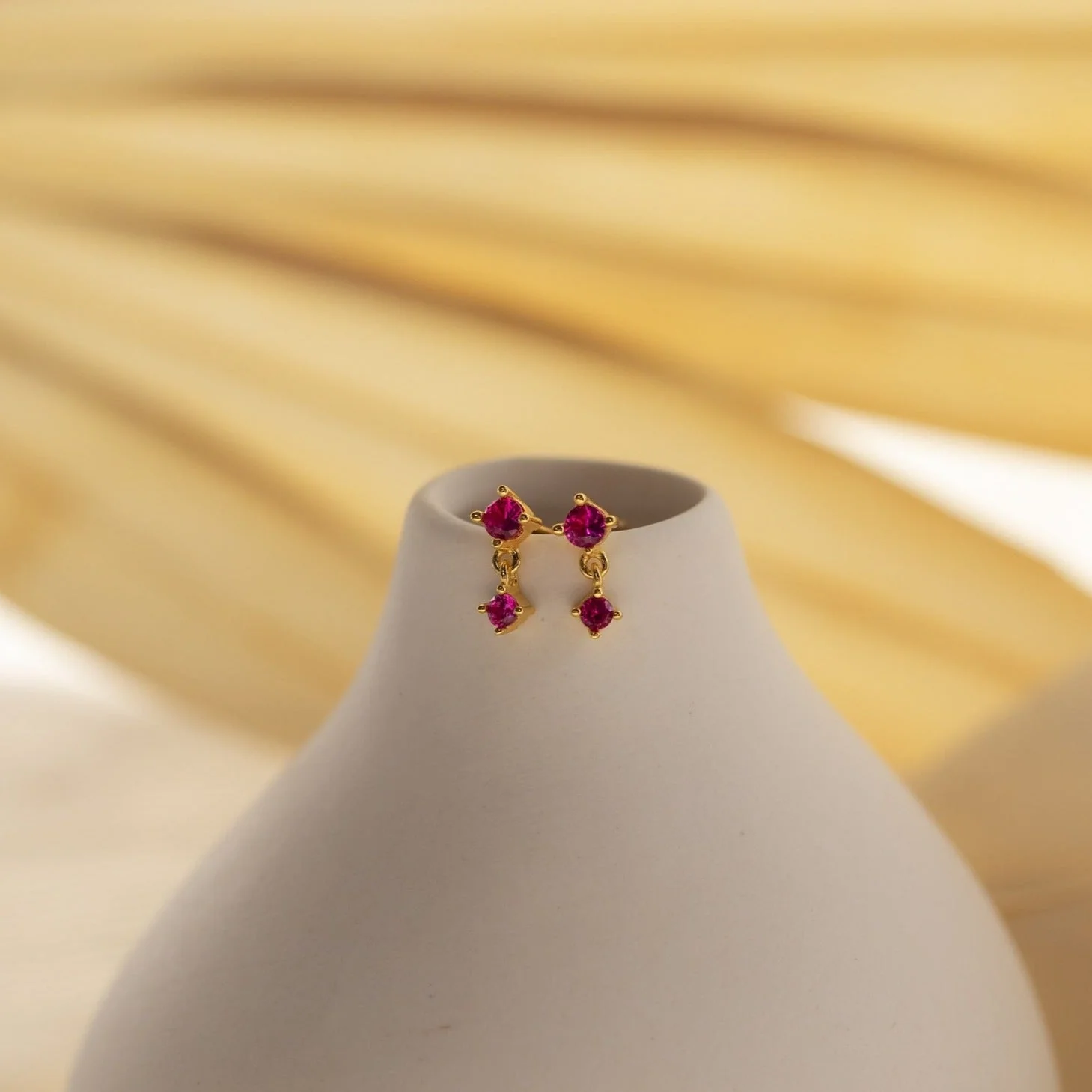 Opal Birthstone Drop Studs - Image 5