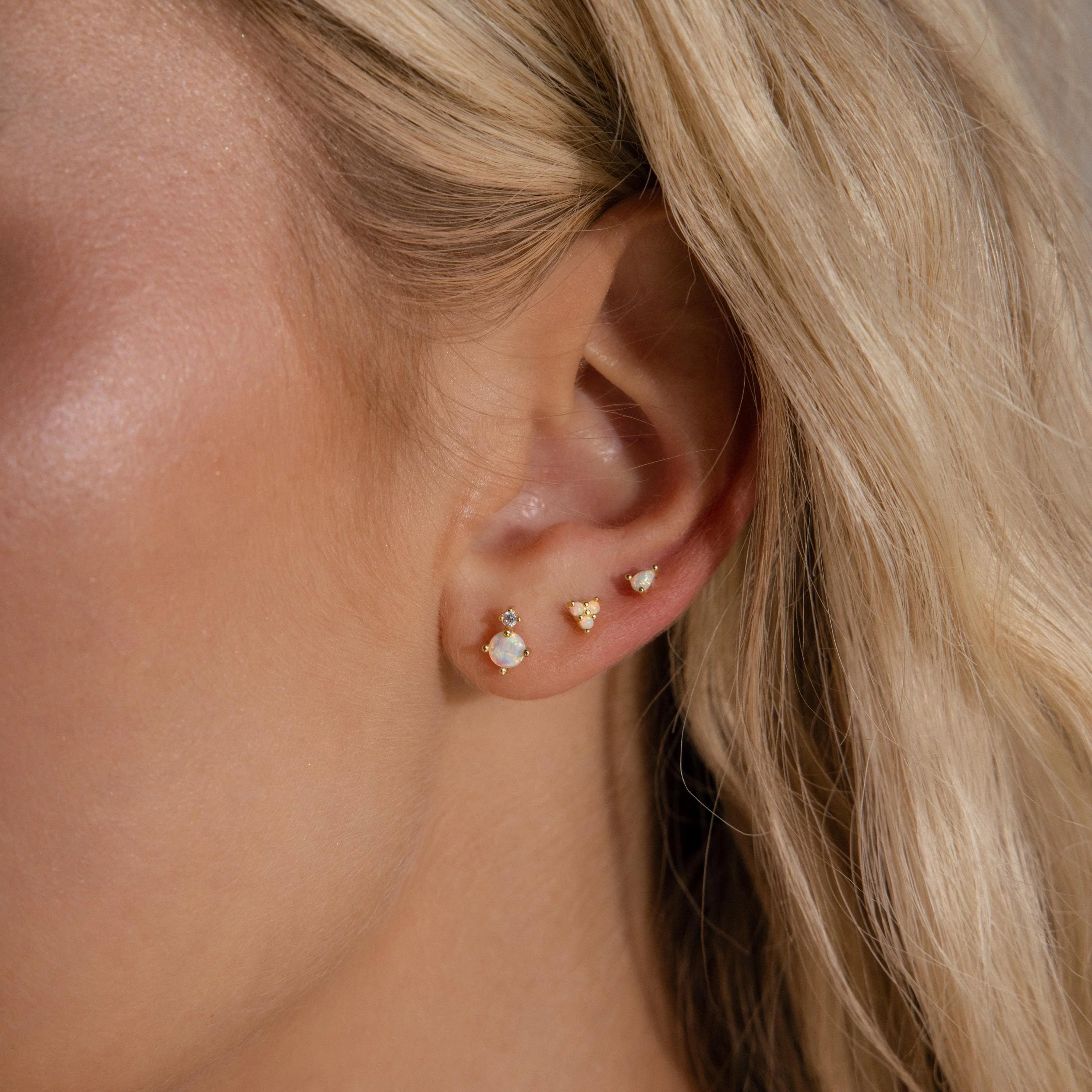 Opal Teardrop Flatback Studs - Image 8