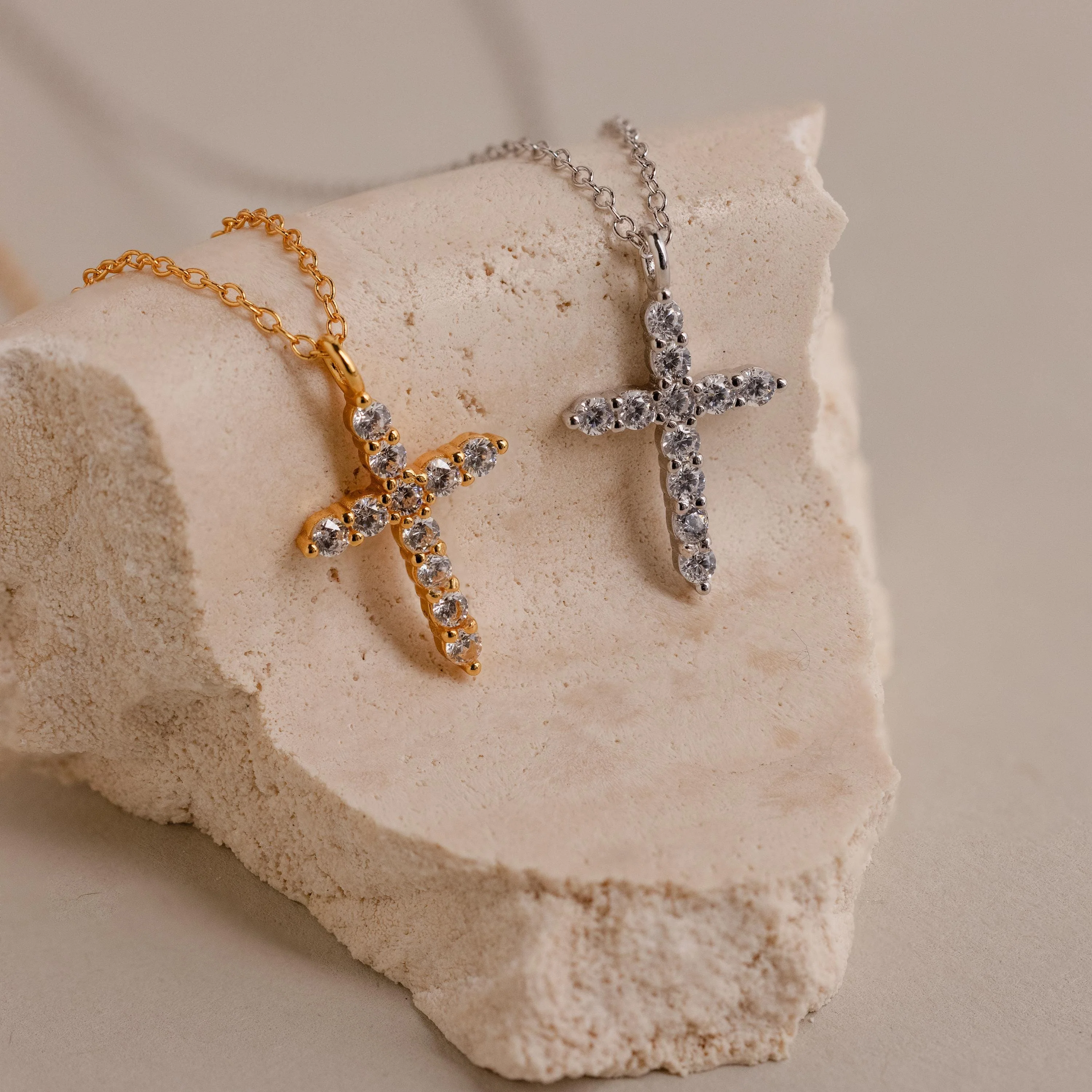 Pave Cross Necklace - Image 5