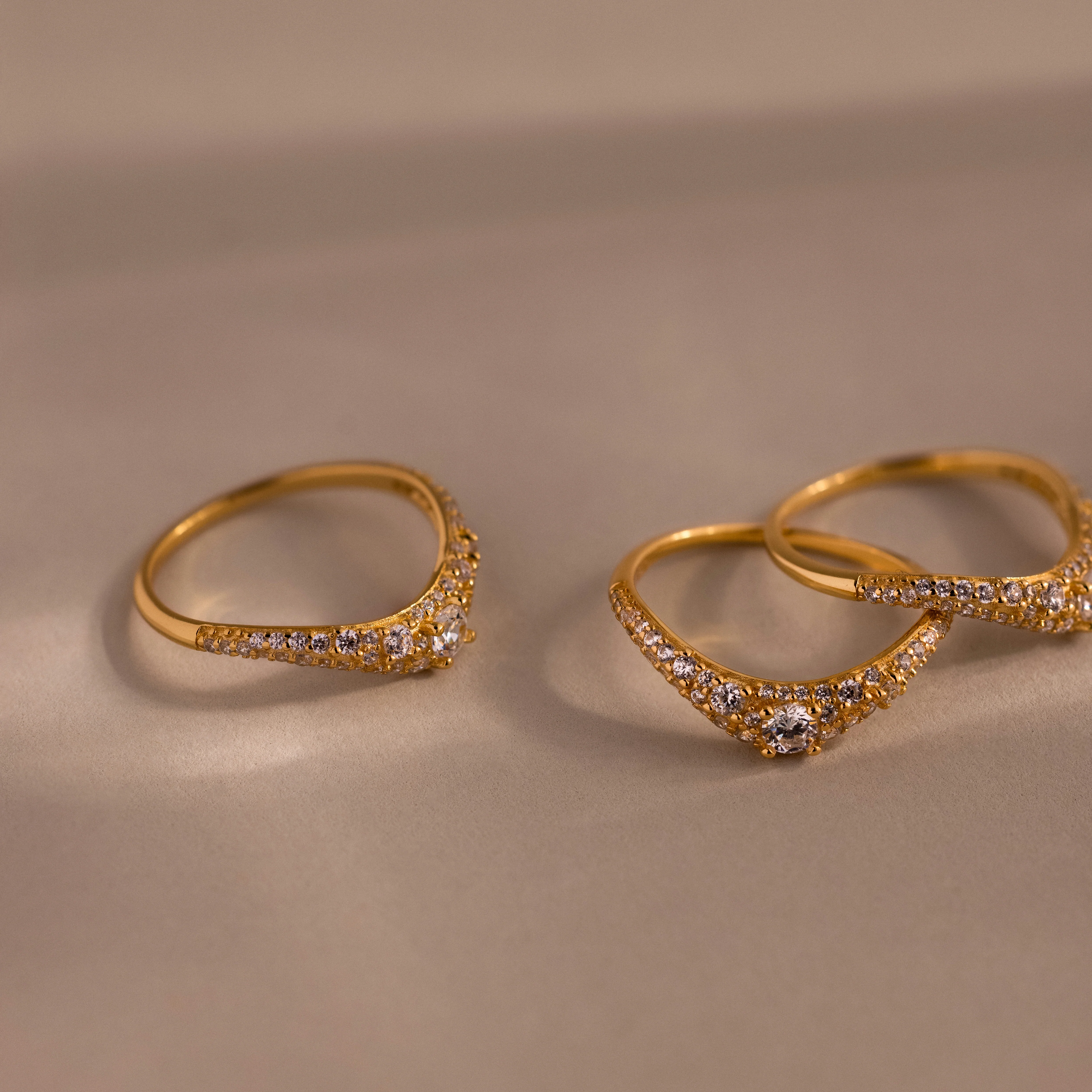 Pave Diamond Curve Ring - Image 7