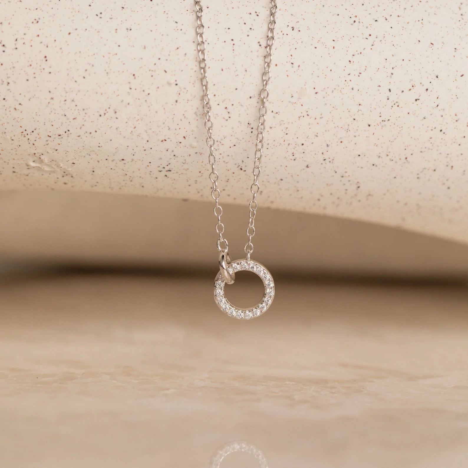 Pave Interlocking Necklace - Image 4