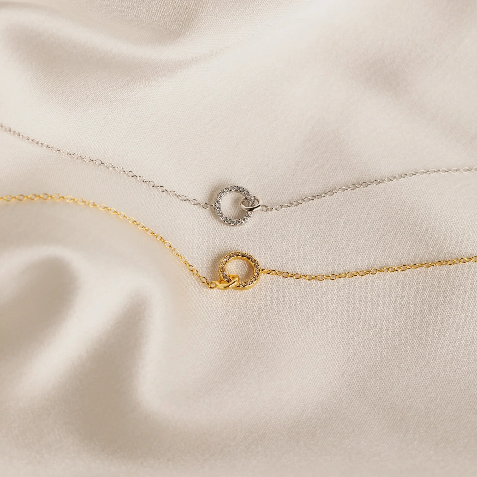Pave Interlocking Necklace - Image 6