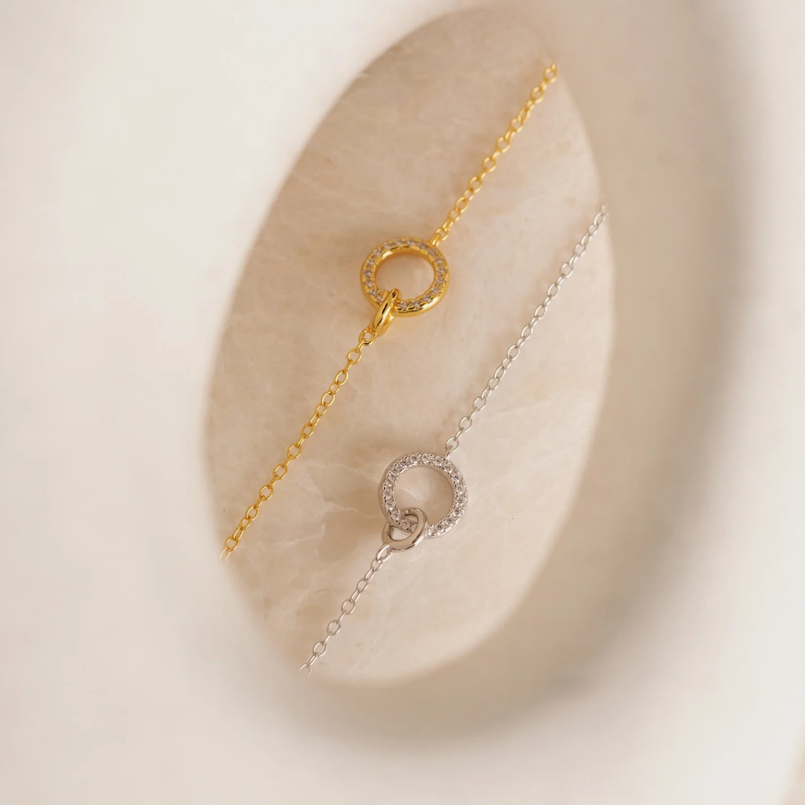 Pave Interlocking Necklace - Image 8