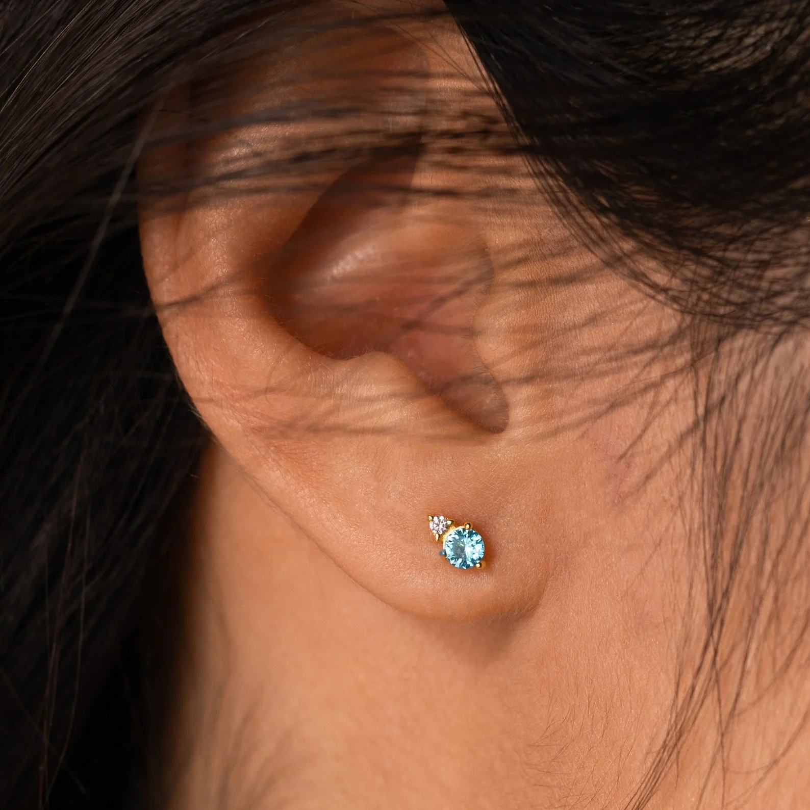 Raindrop Birthstone Studs - Image 4