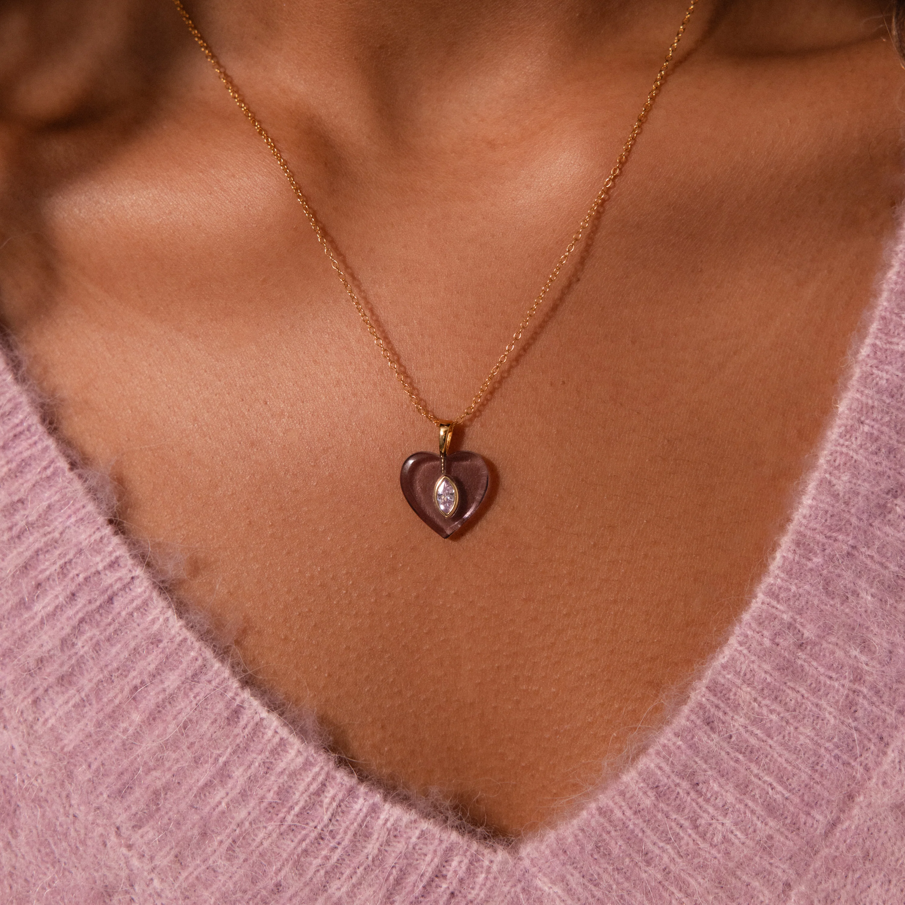 Ruby Crystal Necklace - Image 2