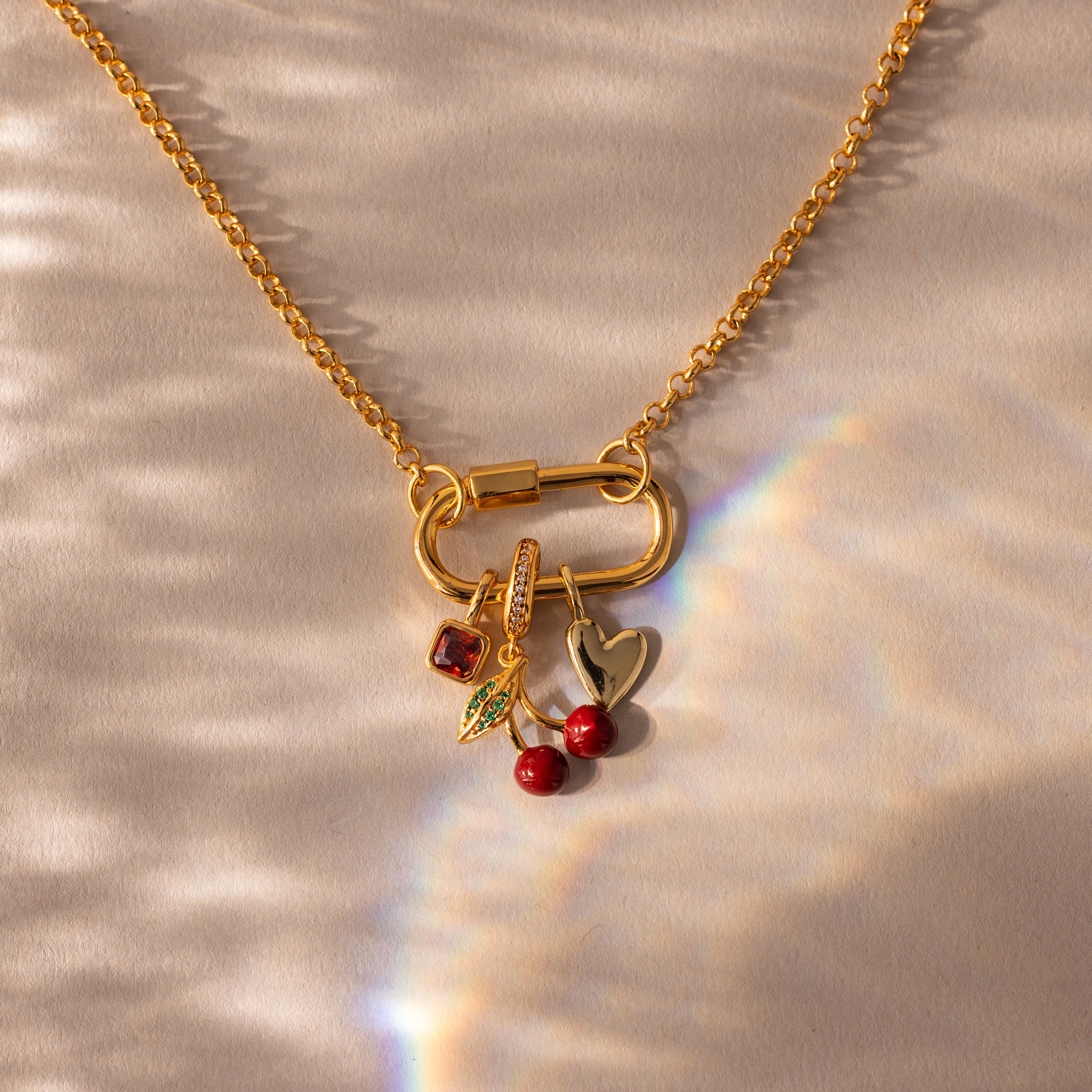 Square Bezel Birthstone Charm - Image 6