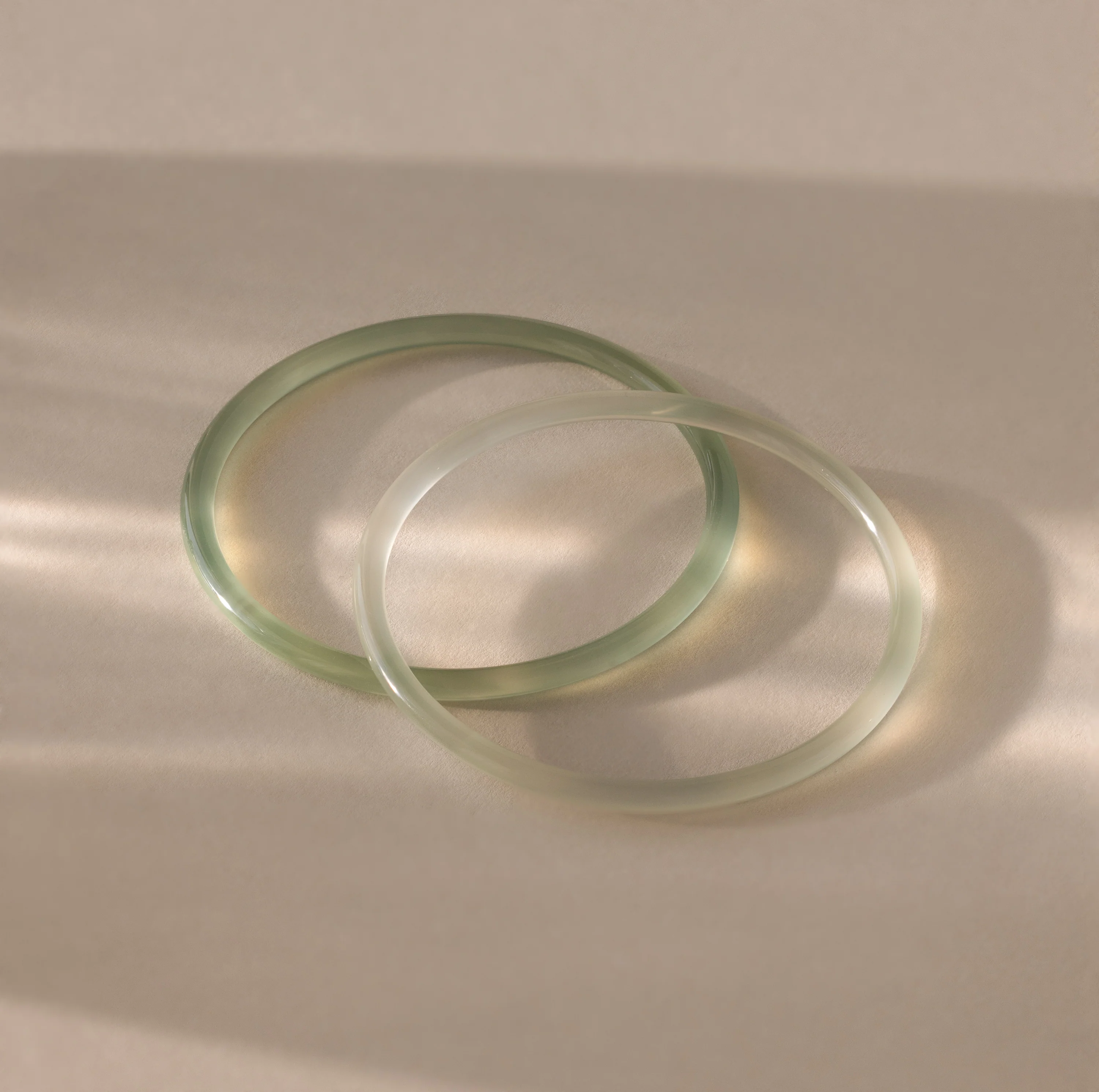 Thin Jade Bangle Set