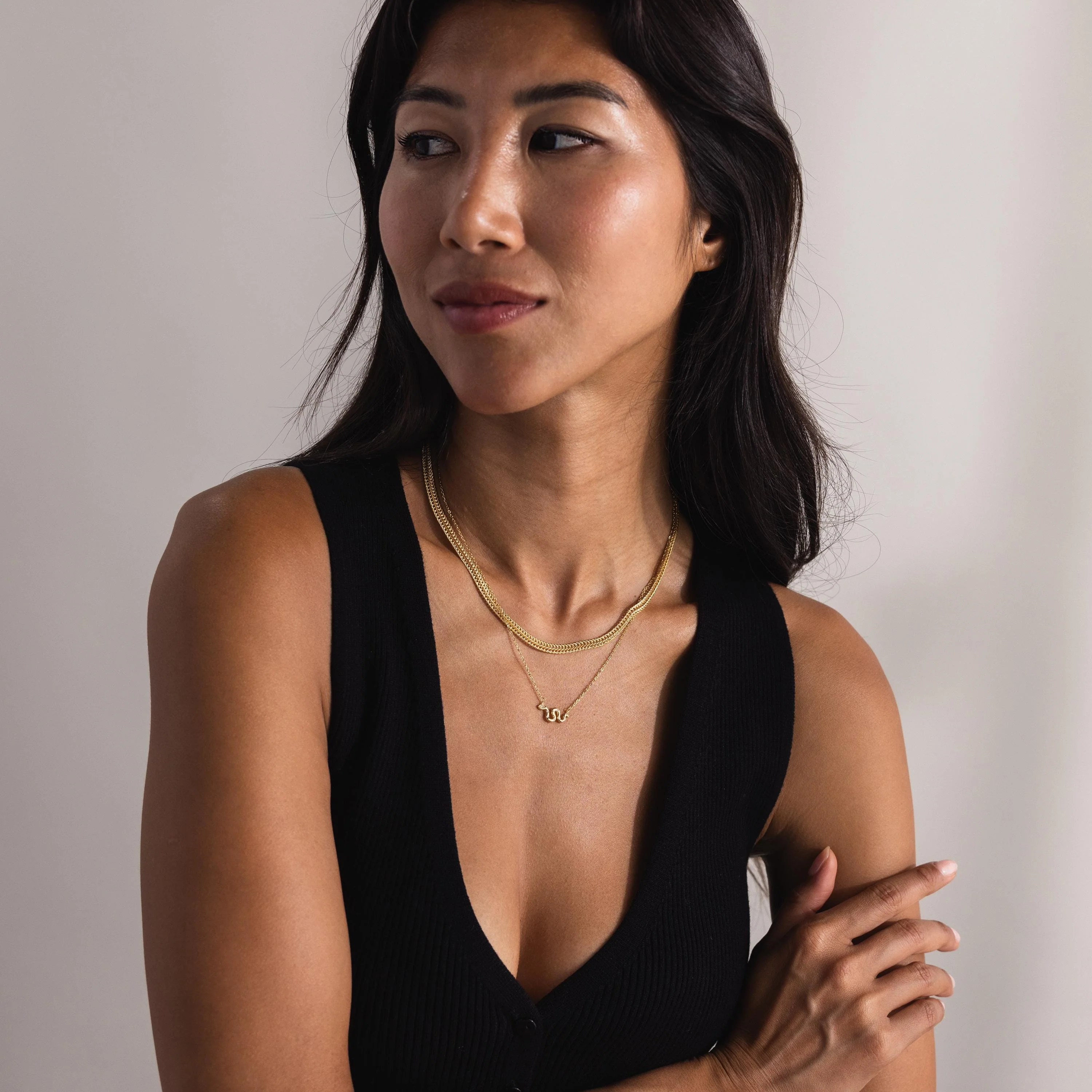 Thin Mesh Chain Necklace - Image 7