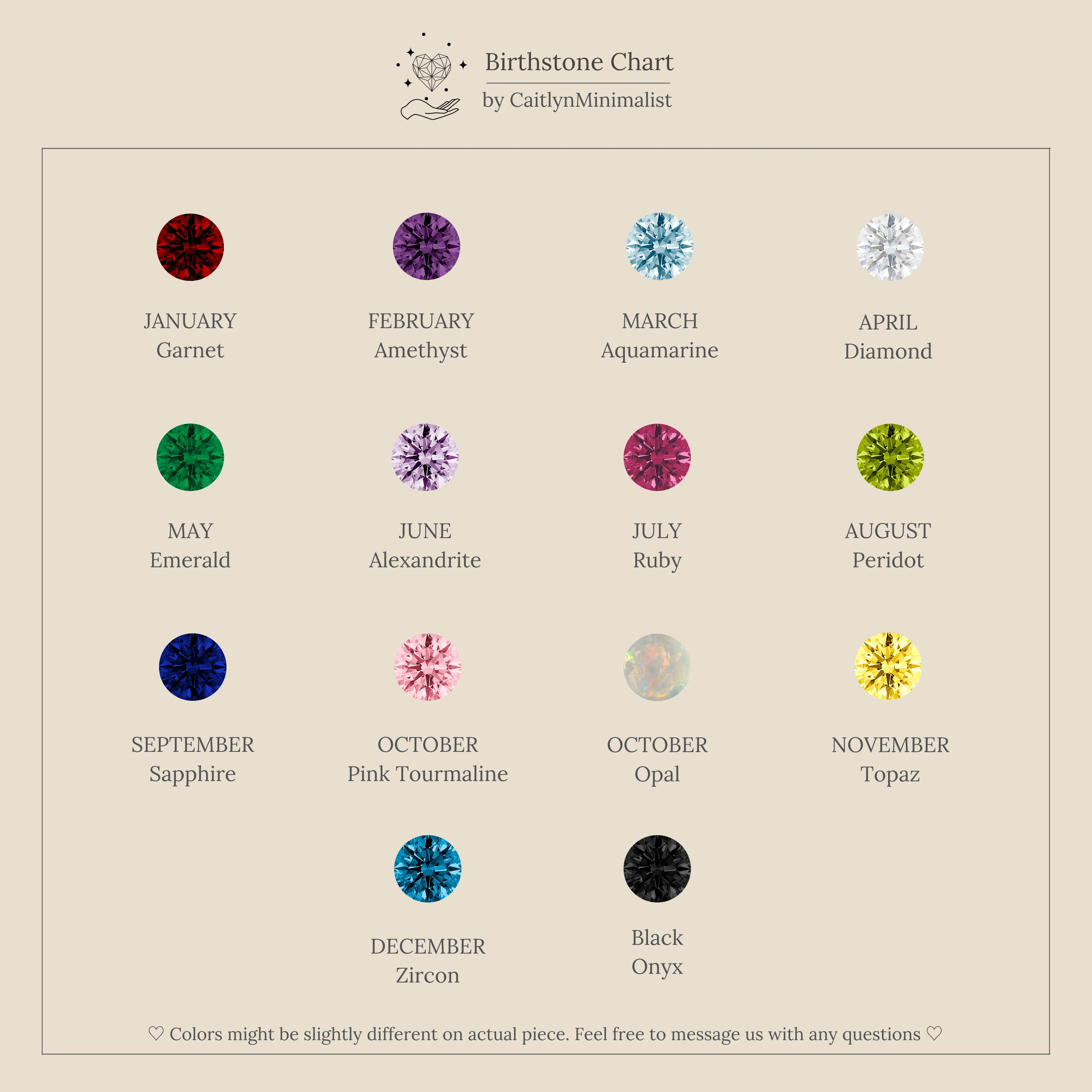 Tiny Dual Birthstone Ring - Image 9